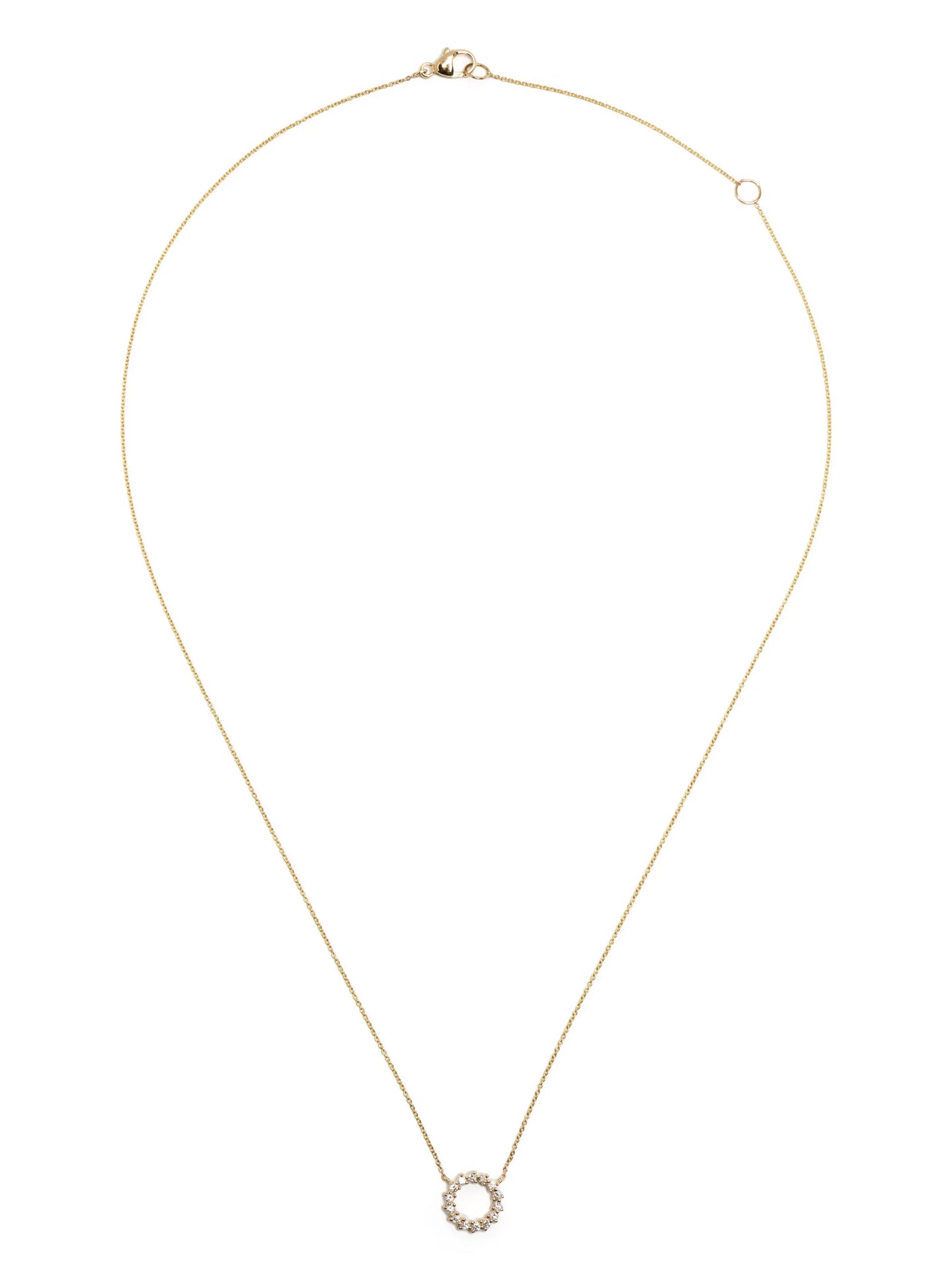 14kt yellow gold Vivienne Lily diamond necklace