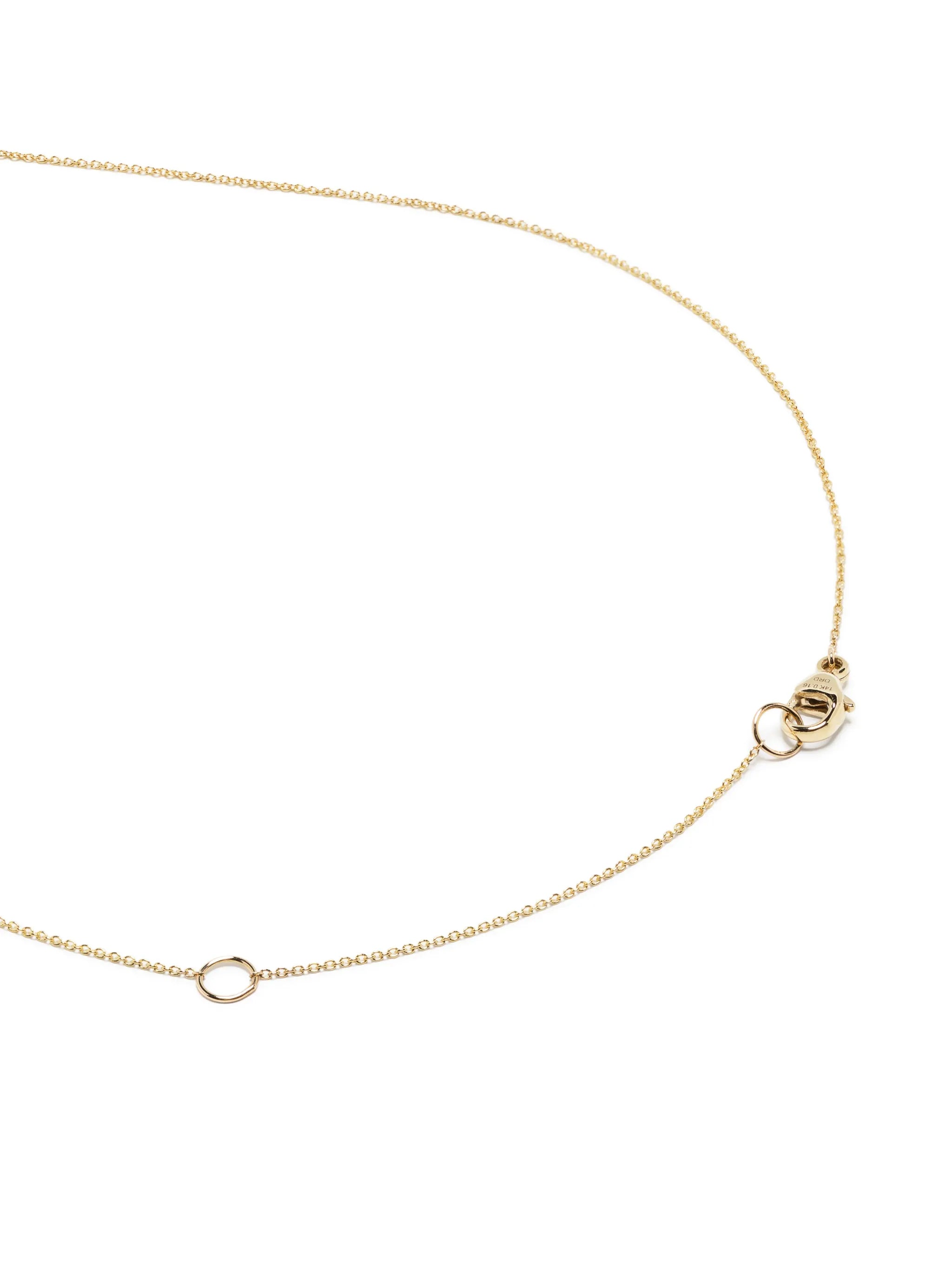 14kt yellow gold Vivienne Lily diamond necklace