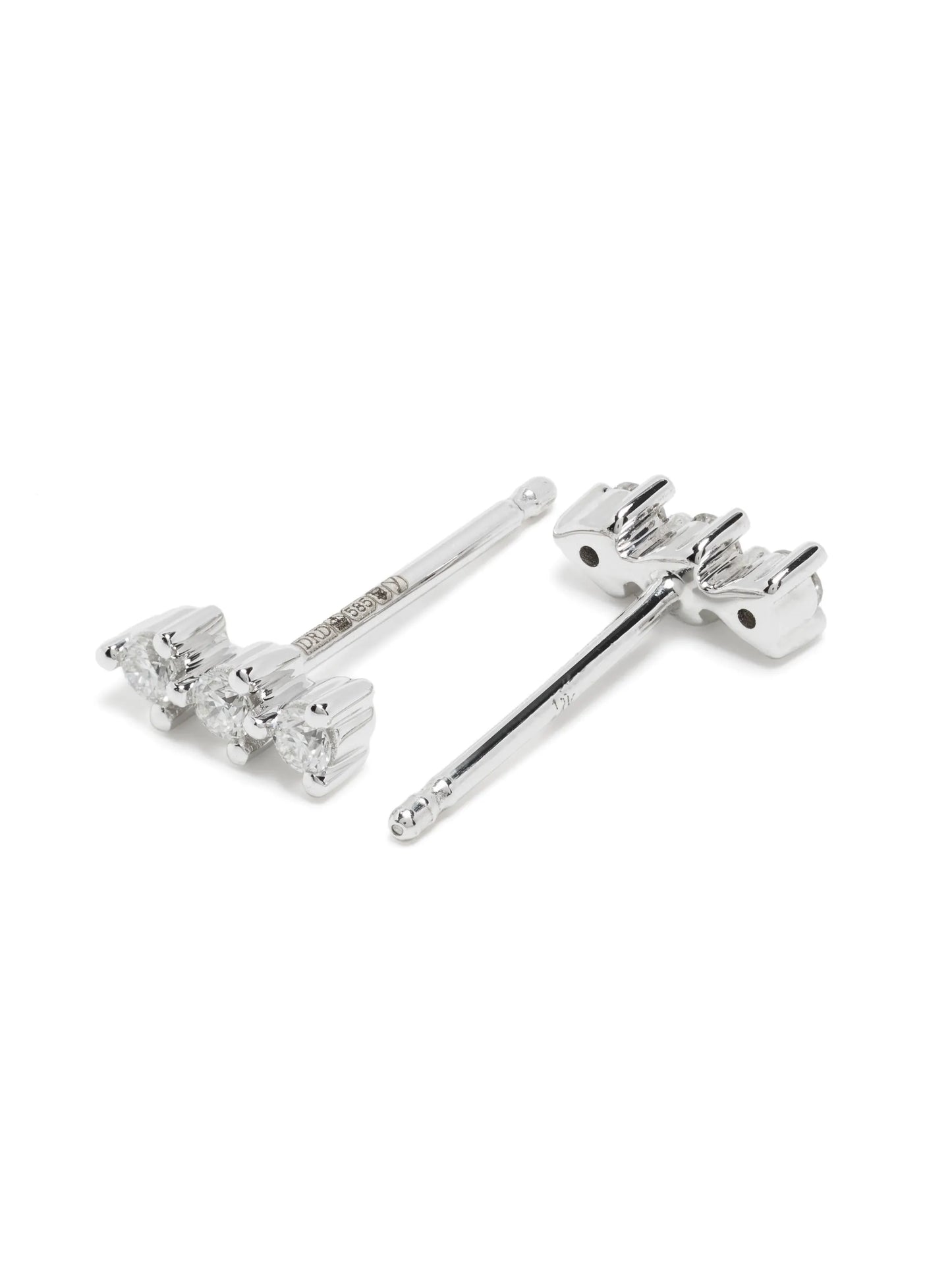 14kt white gold Vivian Lily diamond stud earrings
