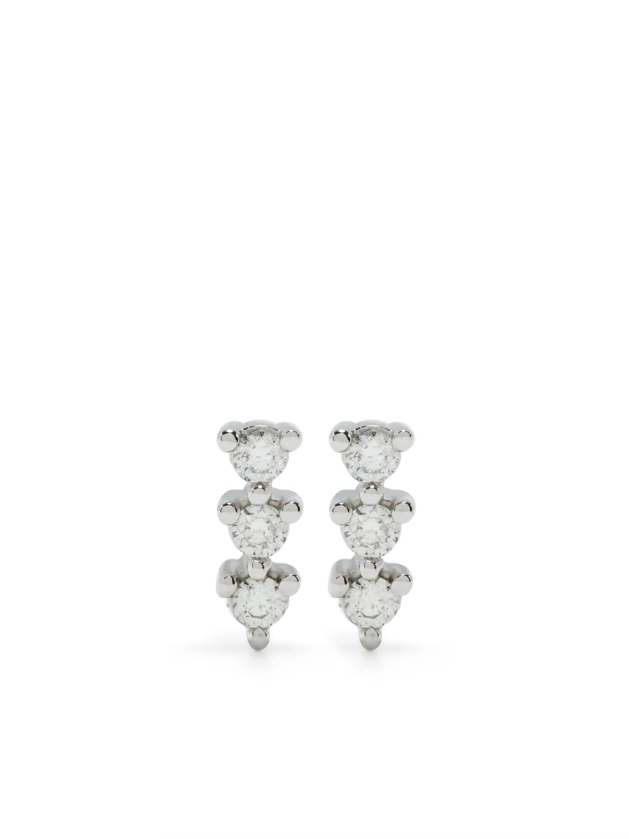 14kt white gold Vivian Lily diamond stud earrings