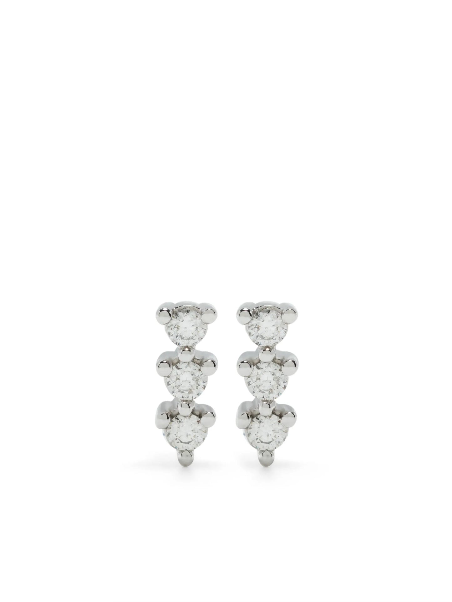 14kt white gold Vivian Lily diamond stud earrings