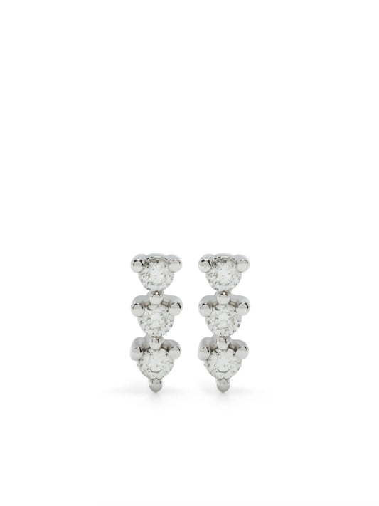 14kt white gold Vivian Lily diamond stud earrings