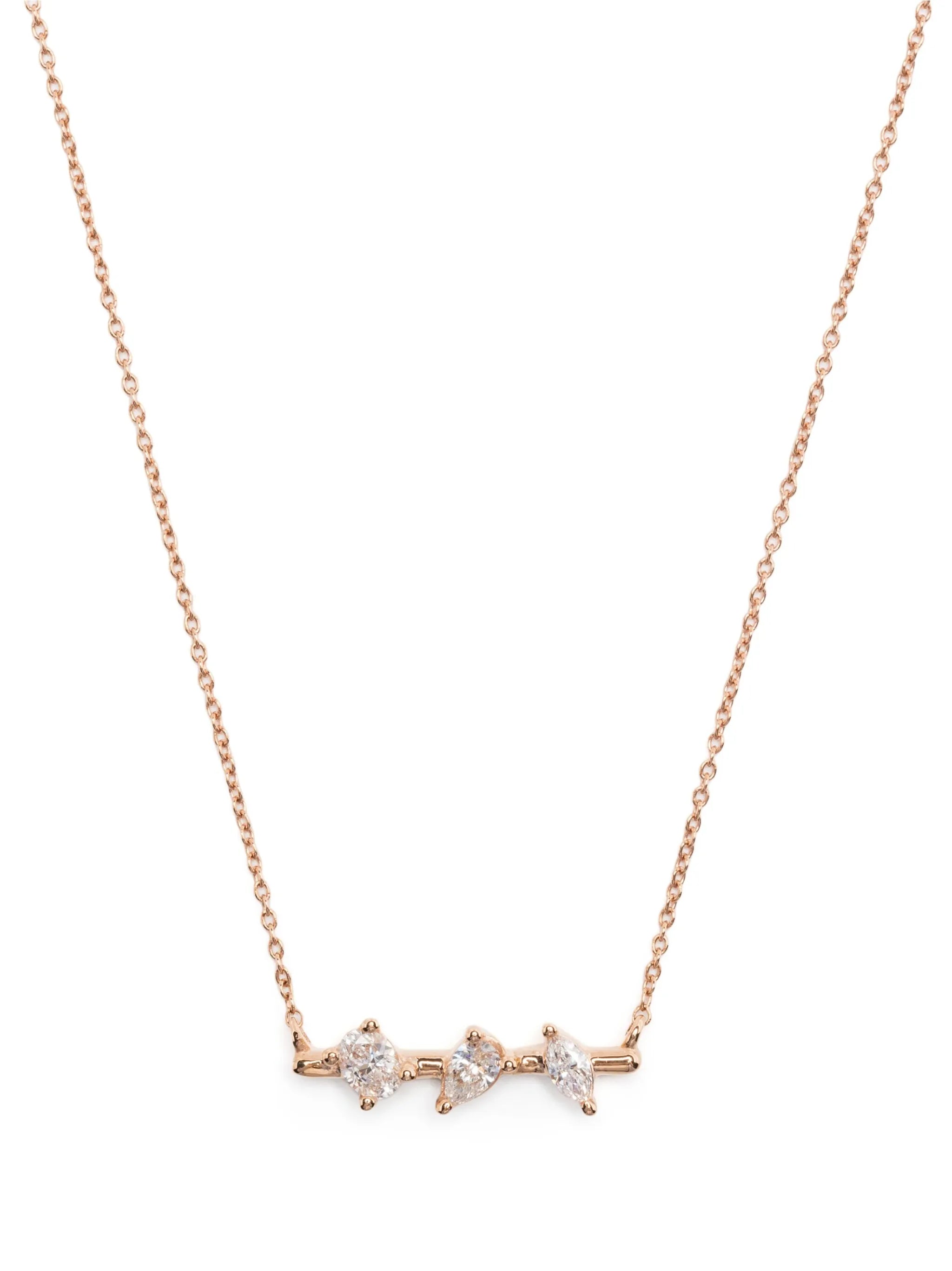 14kt rose gold Alexa Jordyn diamond necklace