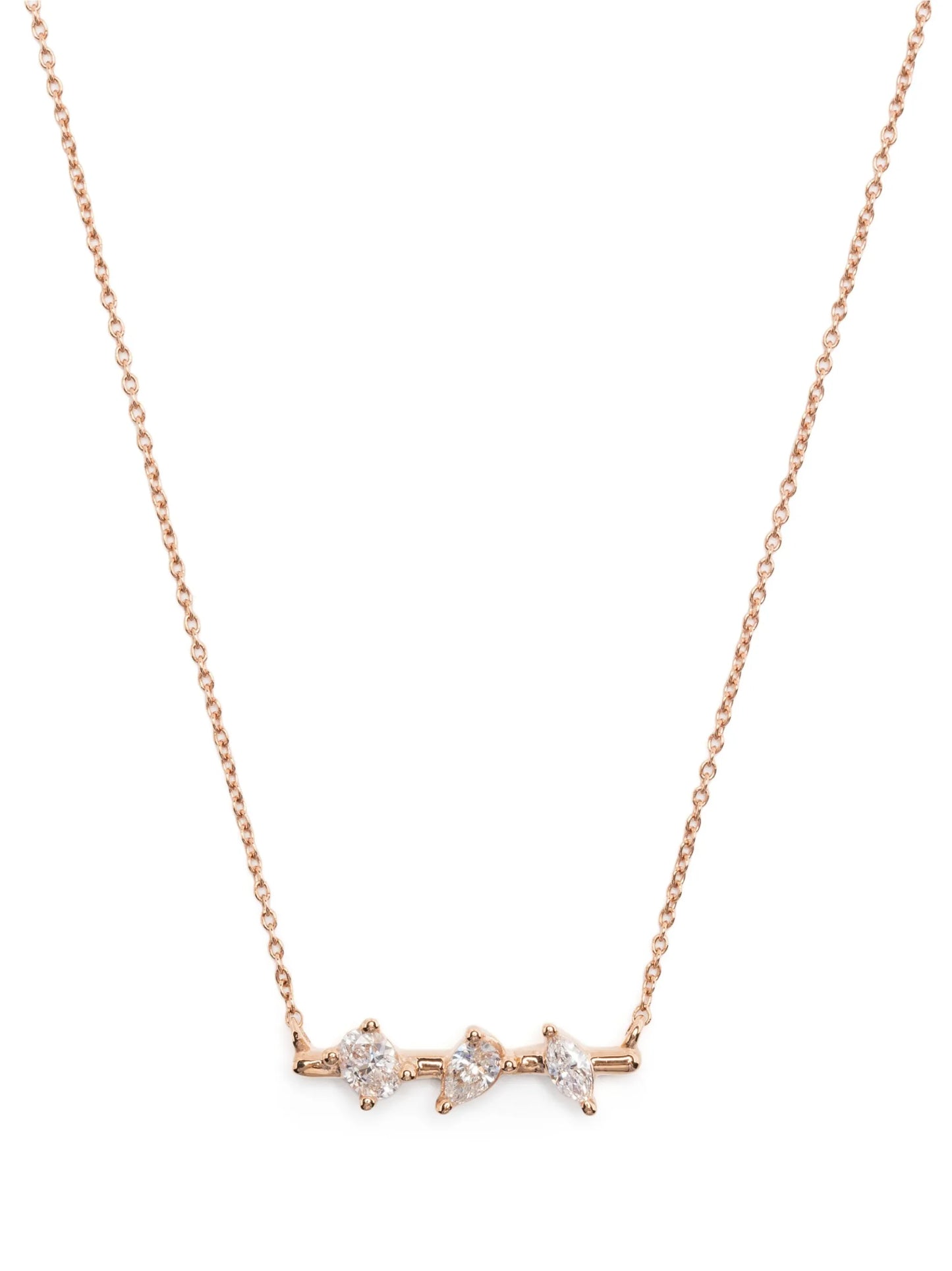 14kt rose gold Alexa Jordyn diamond necklace