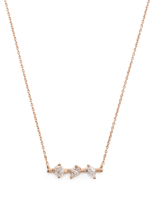 14kt rose gold Alexa Jordyn diamond necklace