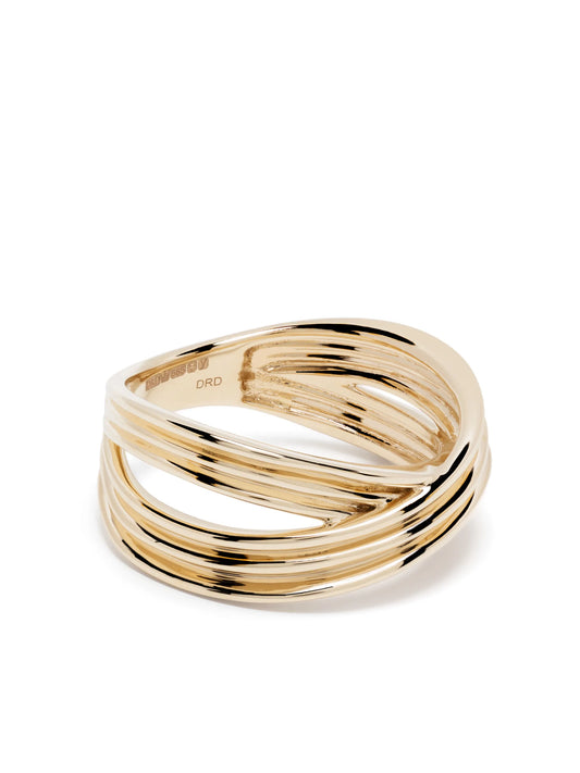 14kt yellow gold Nana Bernice Large Crossover ring