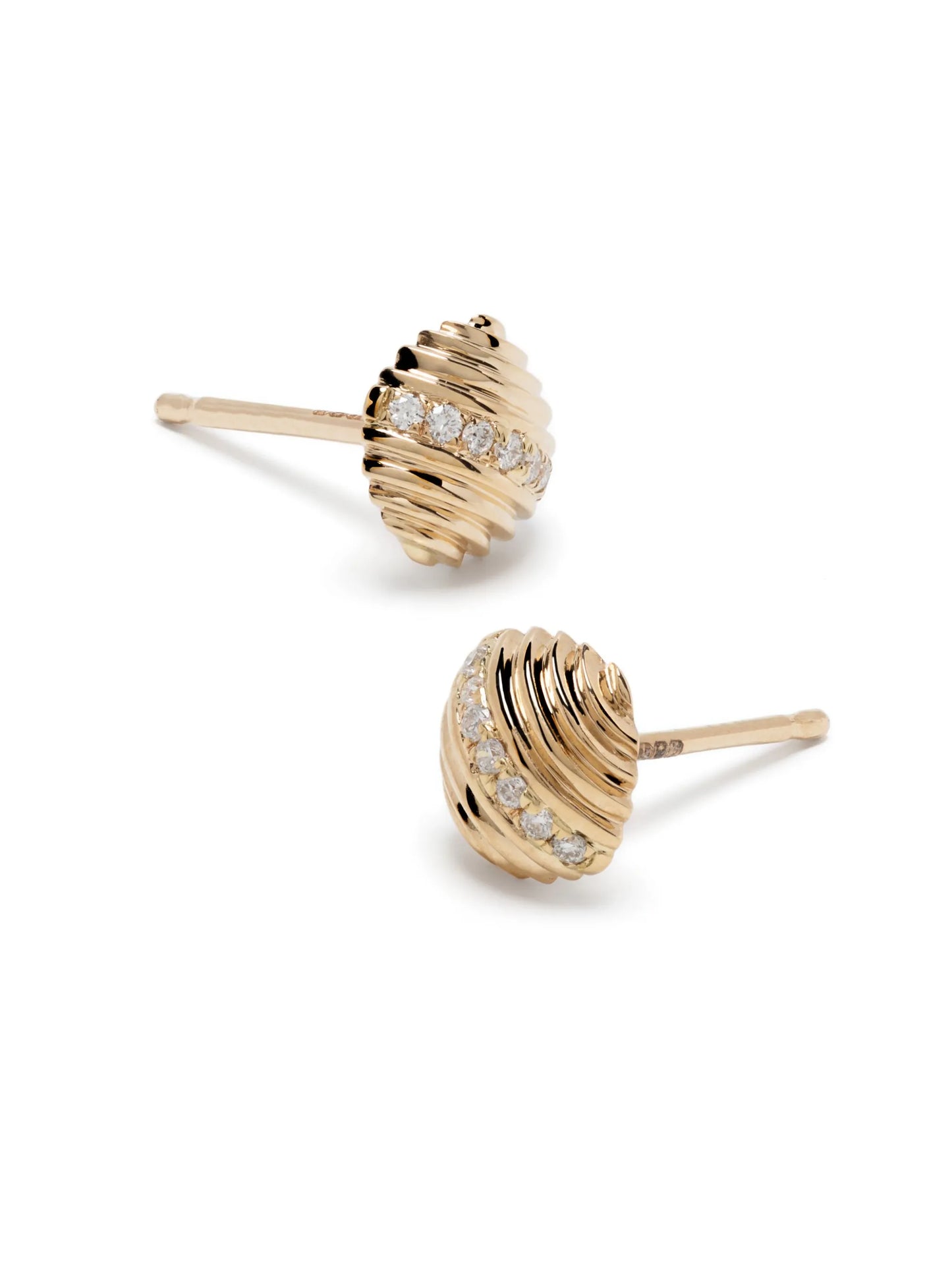 14kt yellow gold Nana Bernice diamond stud earrings