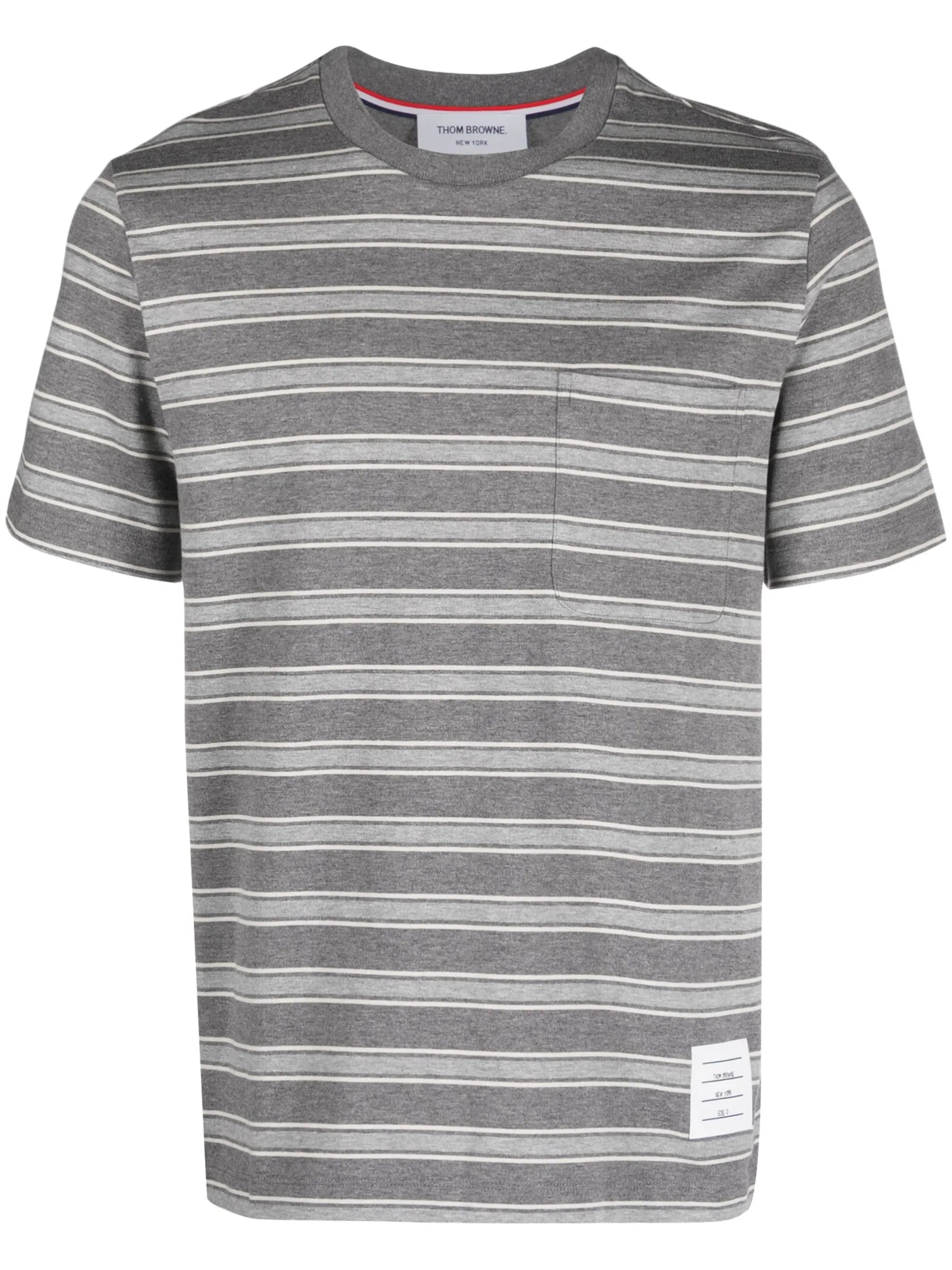 striped cotton-jersey T-shirt