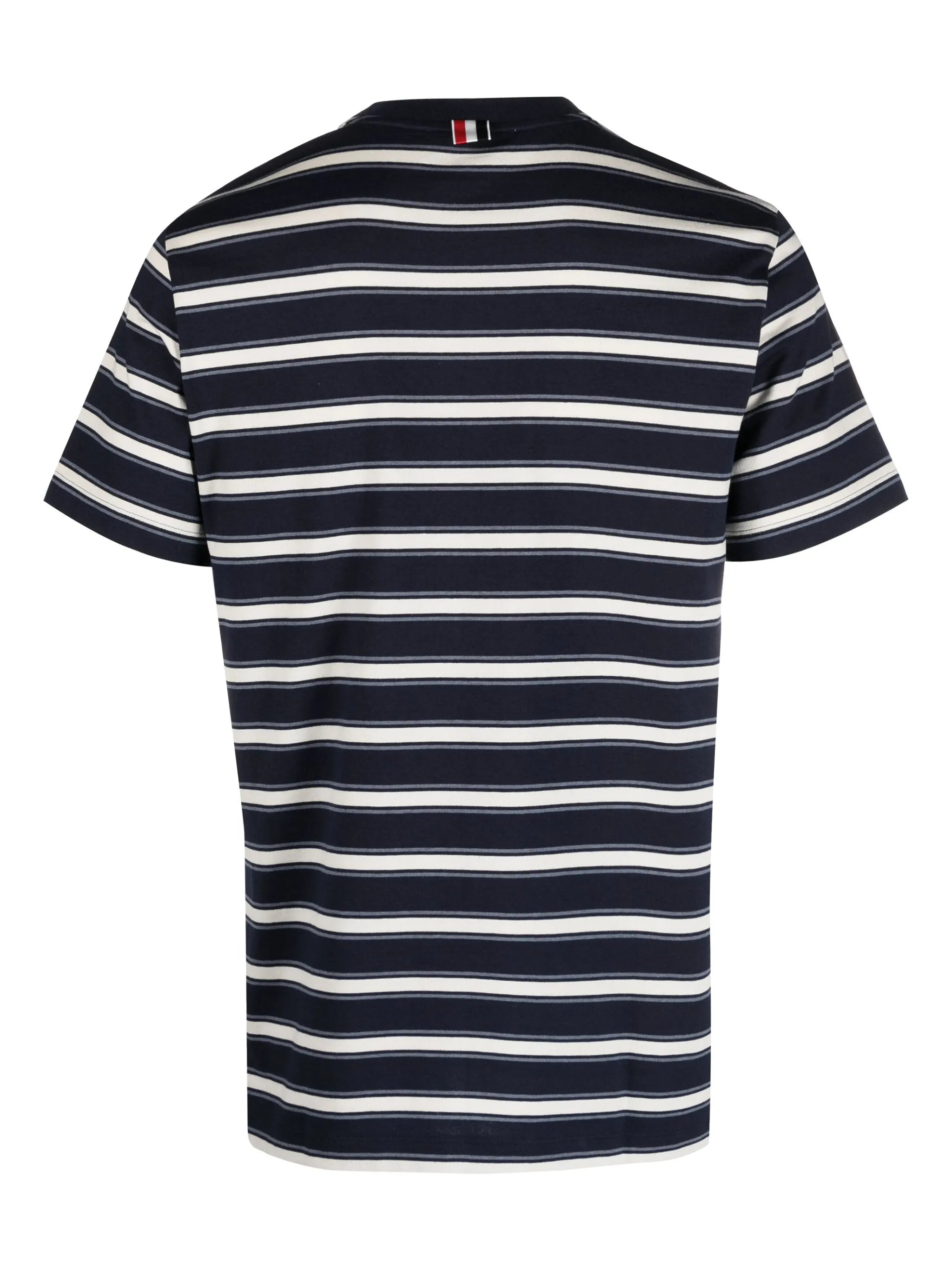 stripe-pattern cotton T-shirt