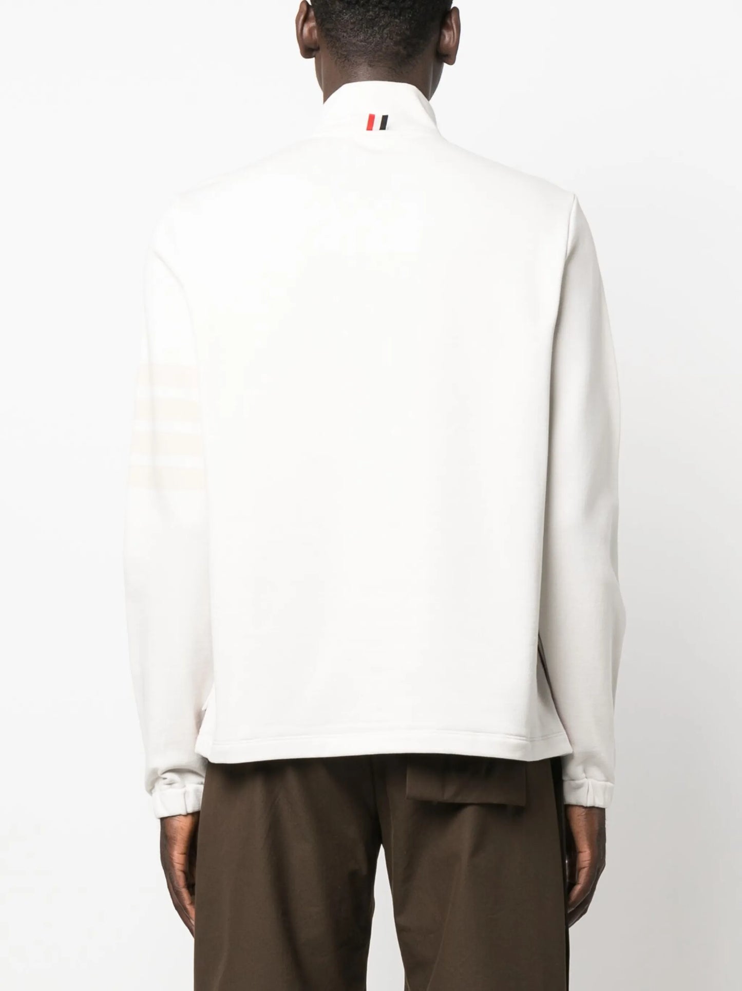 4-Bar stripe half-zip sweatshirt