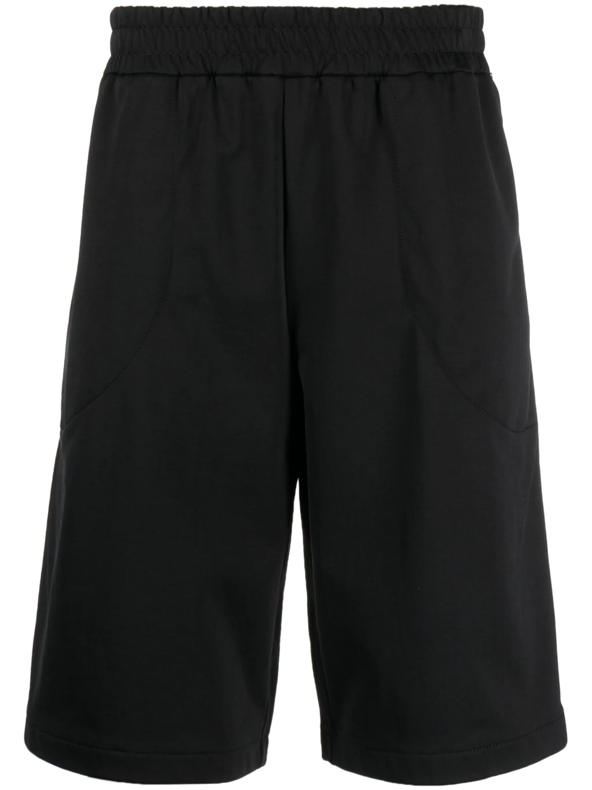 knee-length tailored shorts