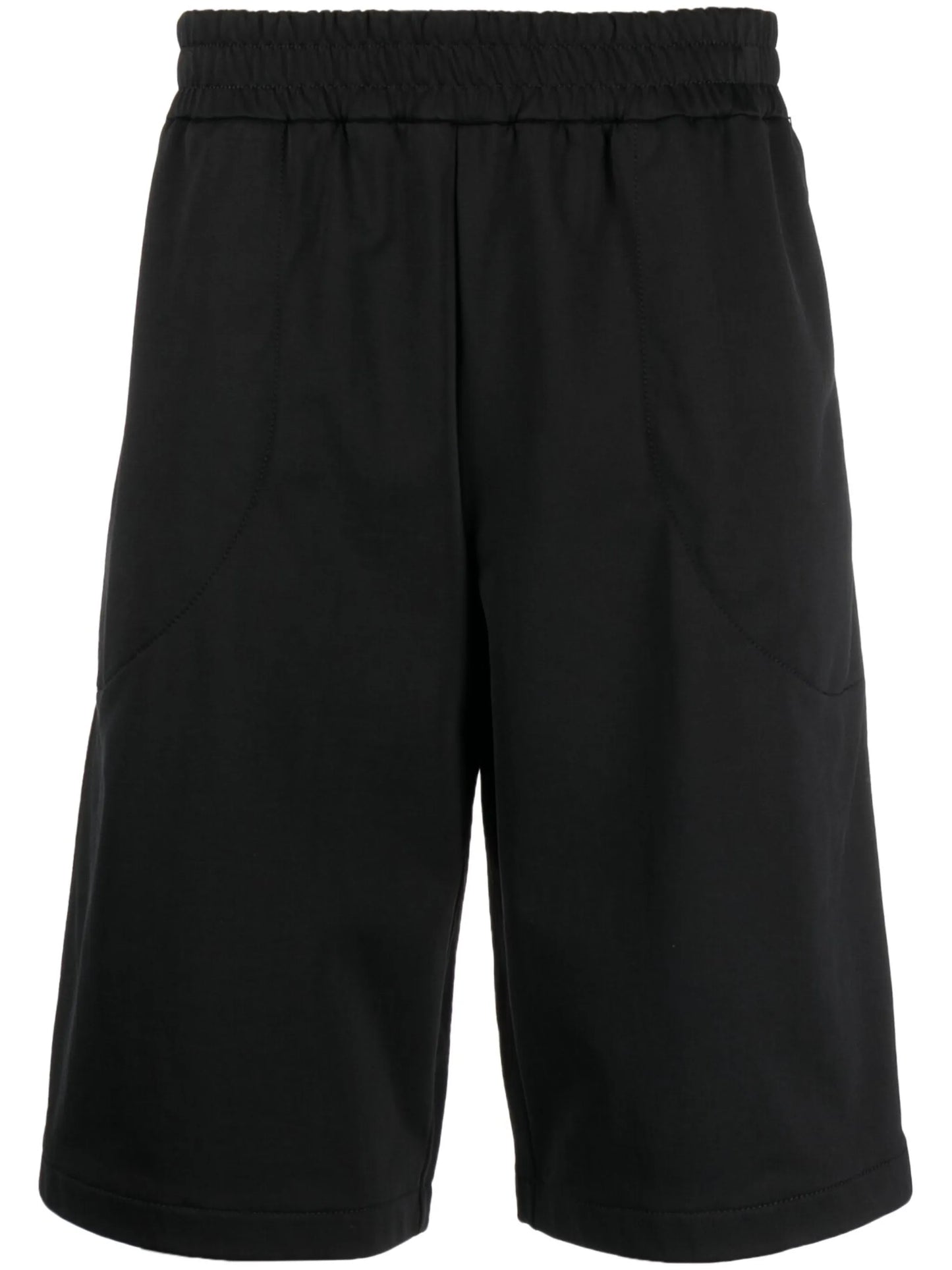 knee-length tailored shorts