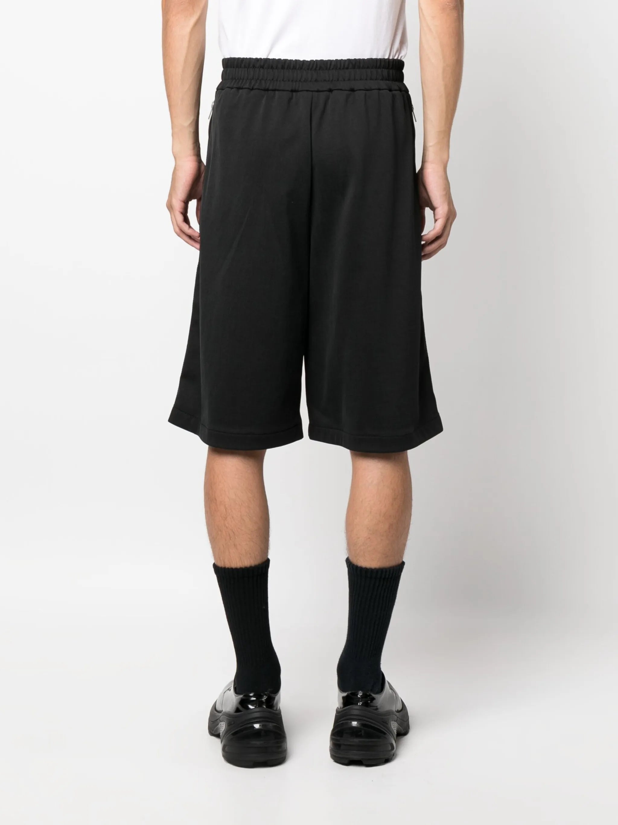 knee-length tailored shorts