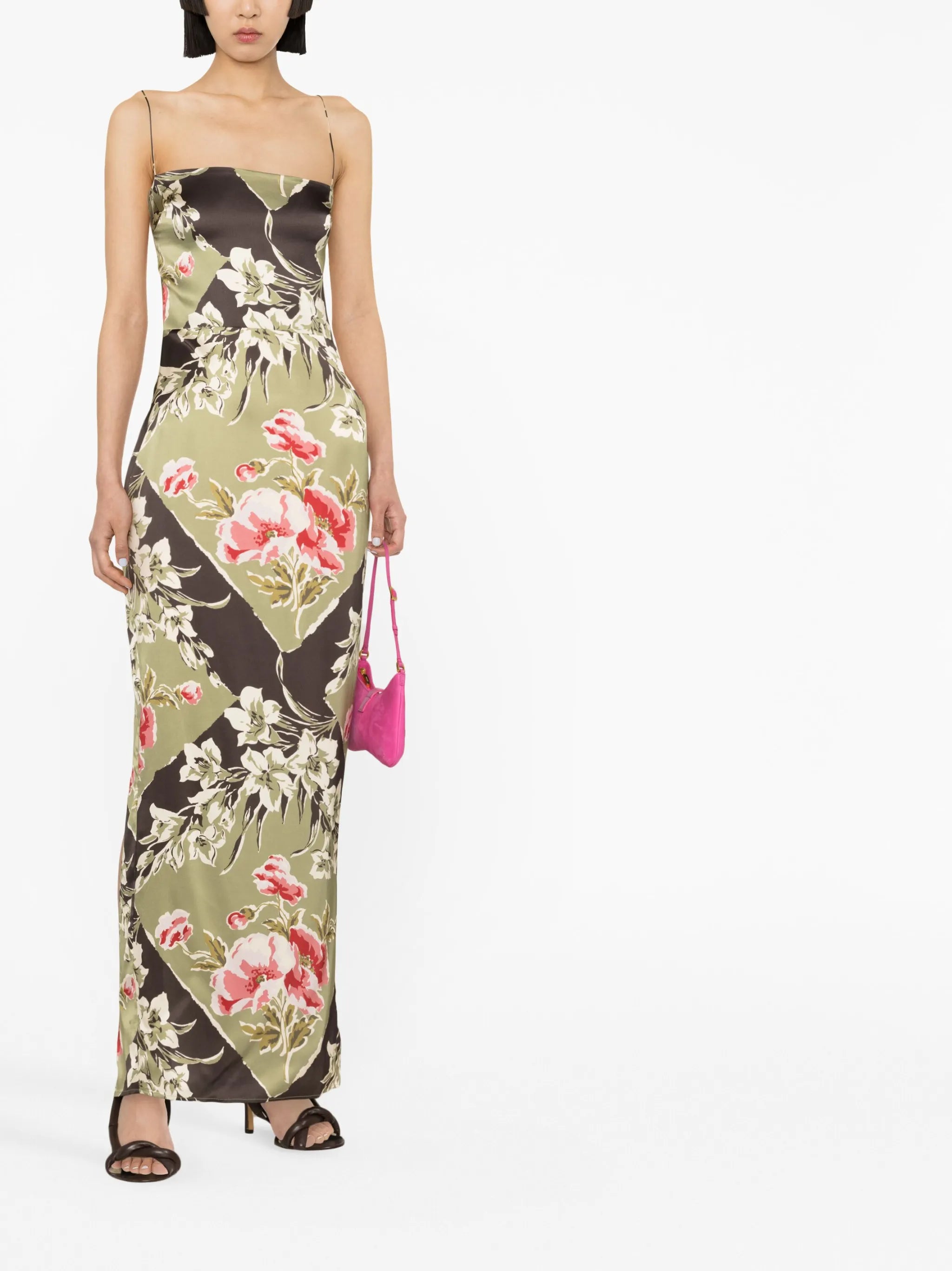 Frankie printed-silk dress
