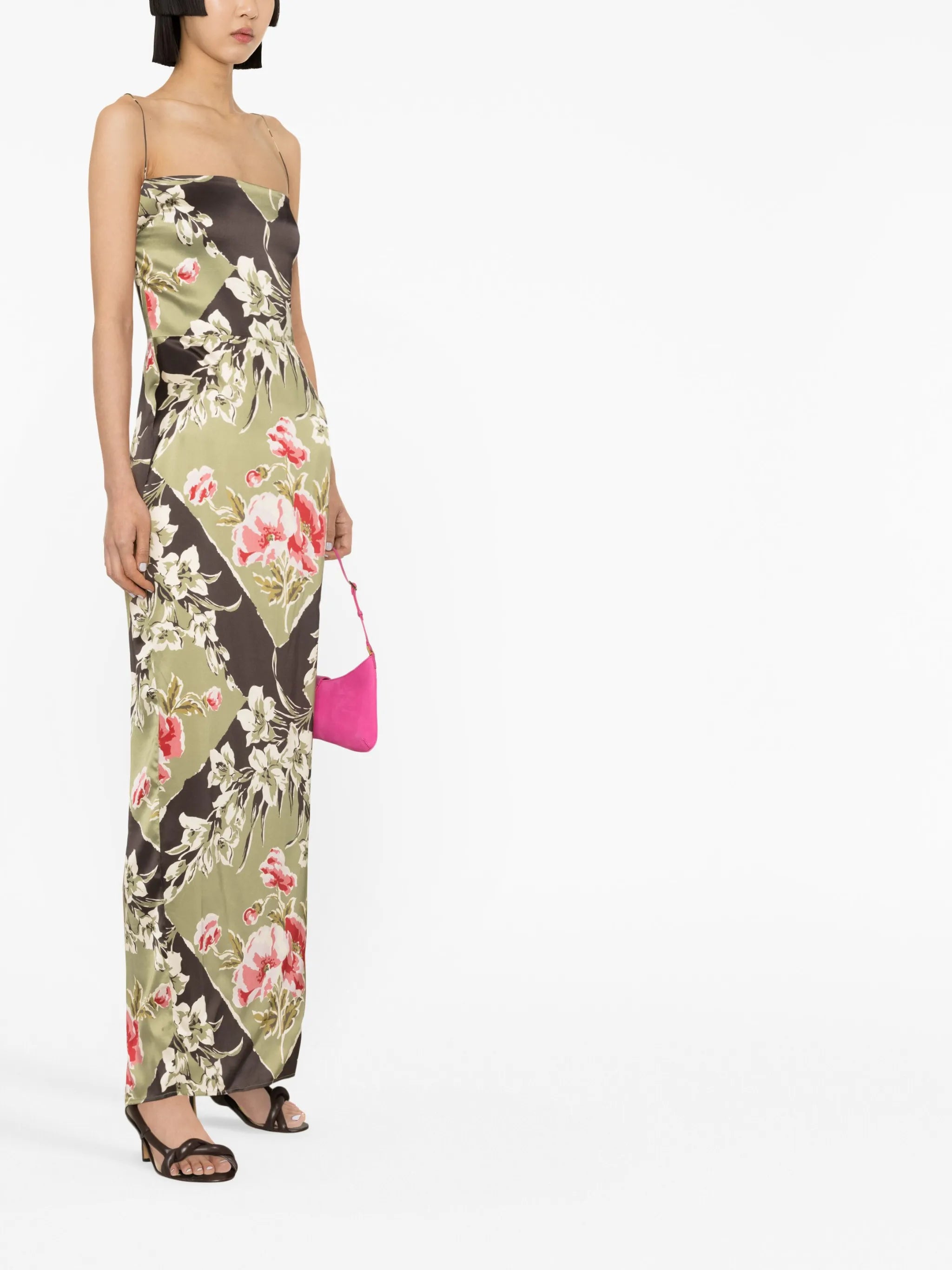 Frankie printed-silk dress