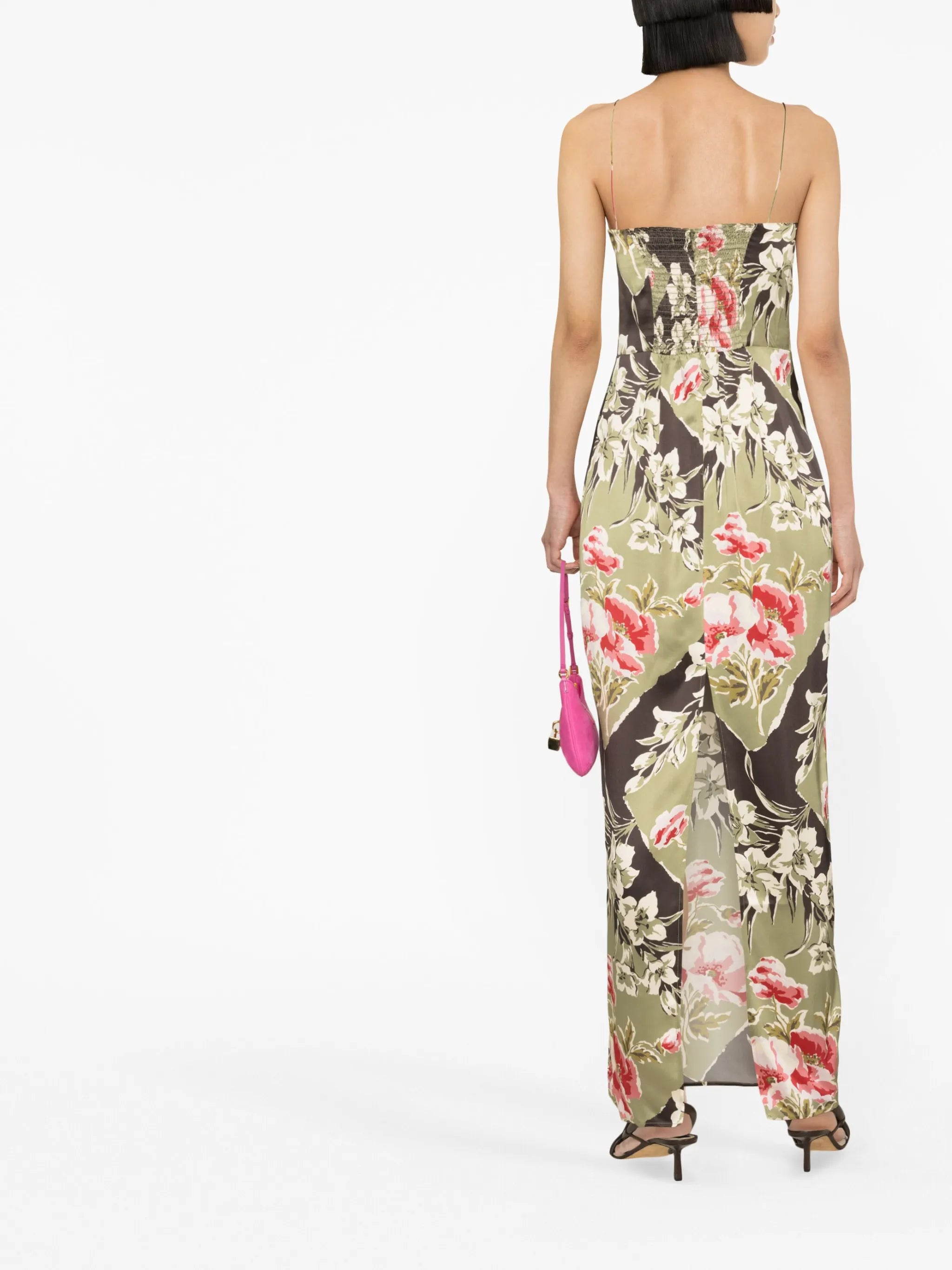 Frankie printed-silk dress