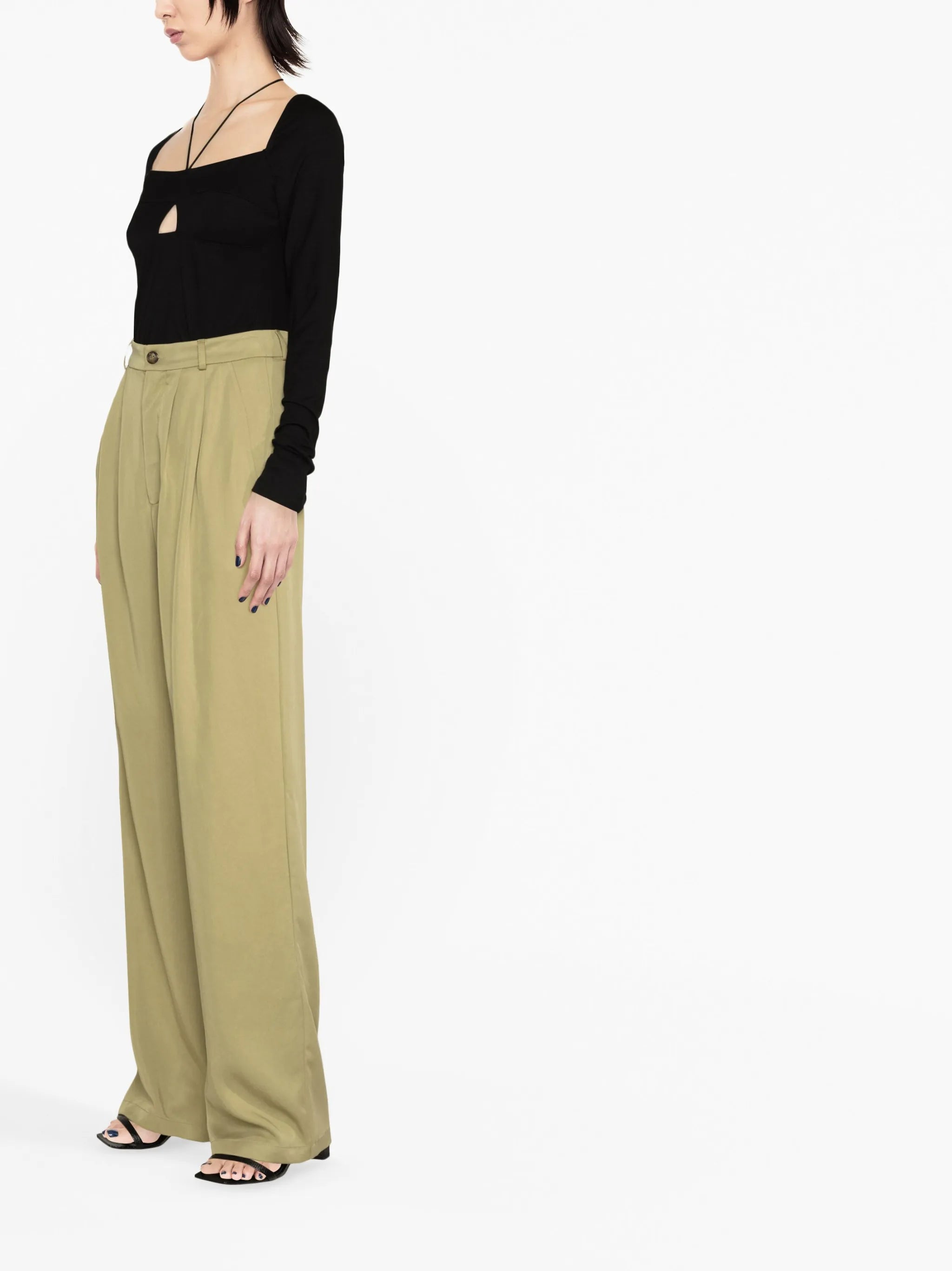Mason high-waist wide-leg trousers