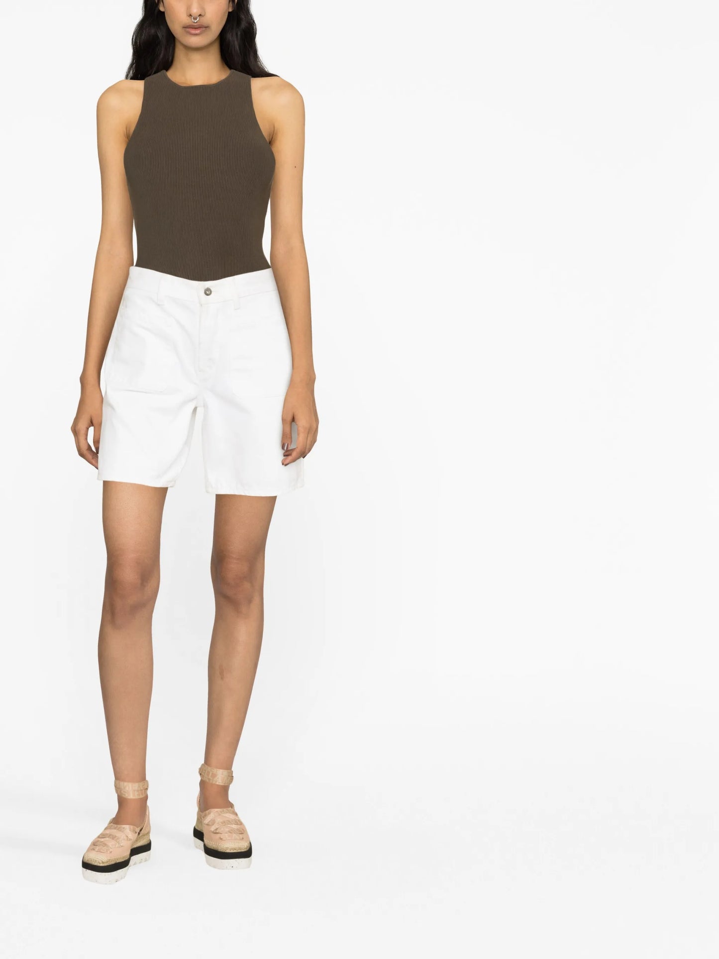 Hudson ribbed-knit tank top