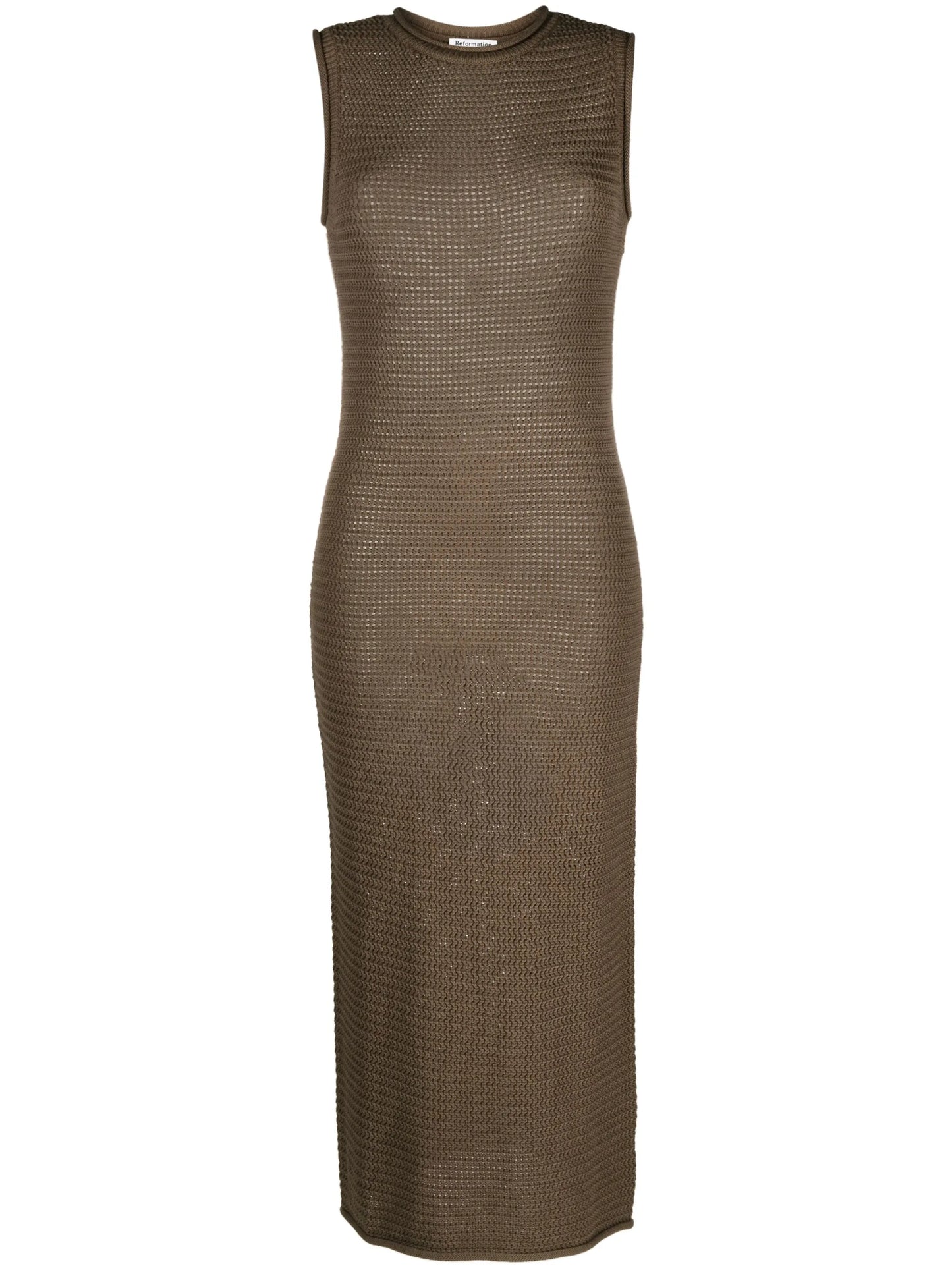 open-knit organic-cotton dress