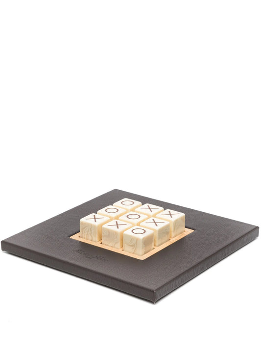 Tic-tac-toe leather game