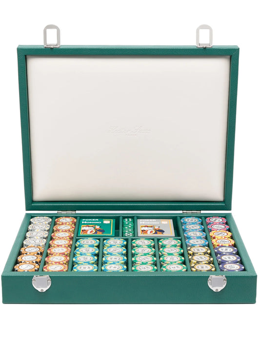 440 Chip leather poker set
