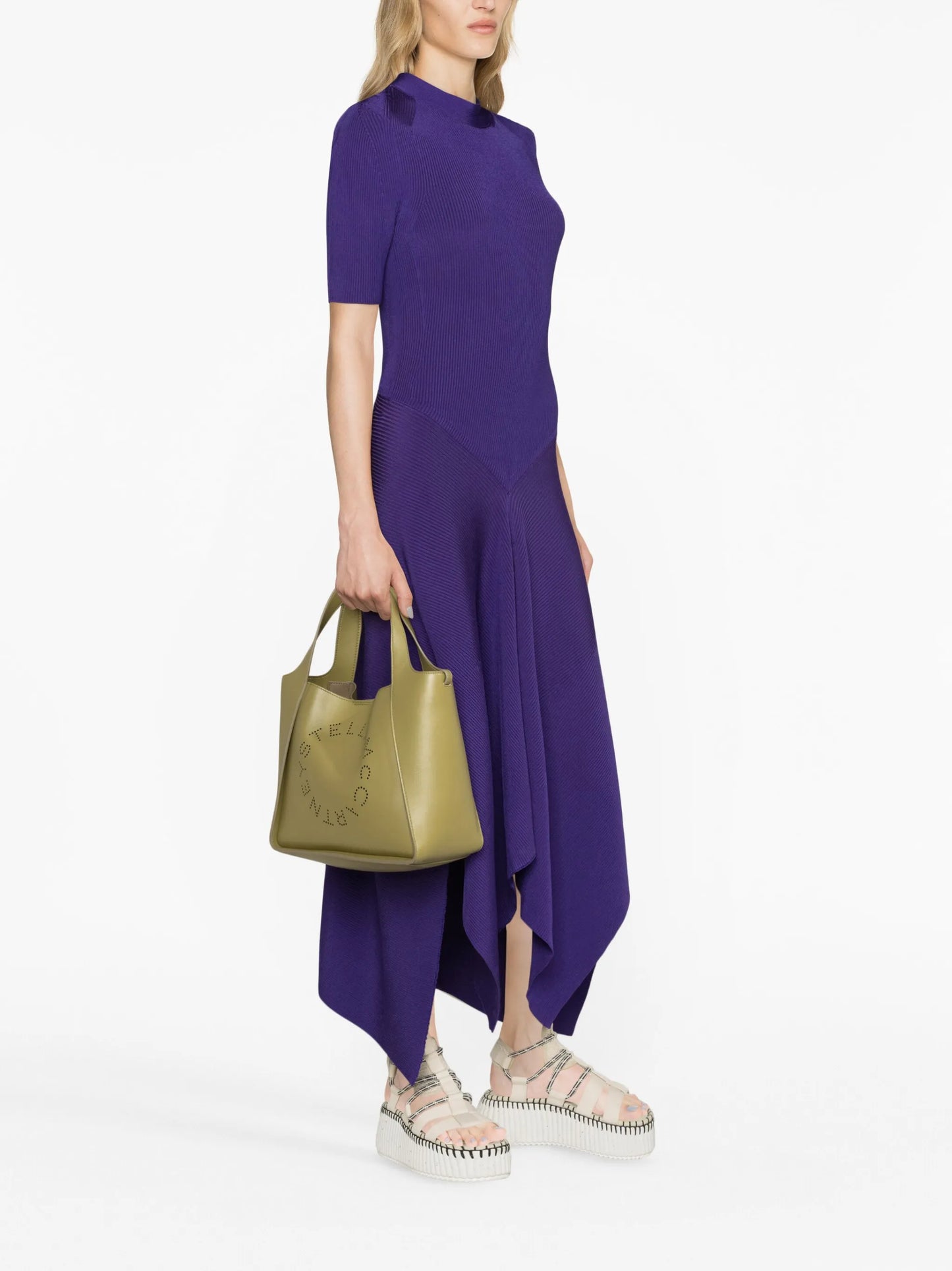 perforated-logo tote bag