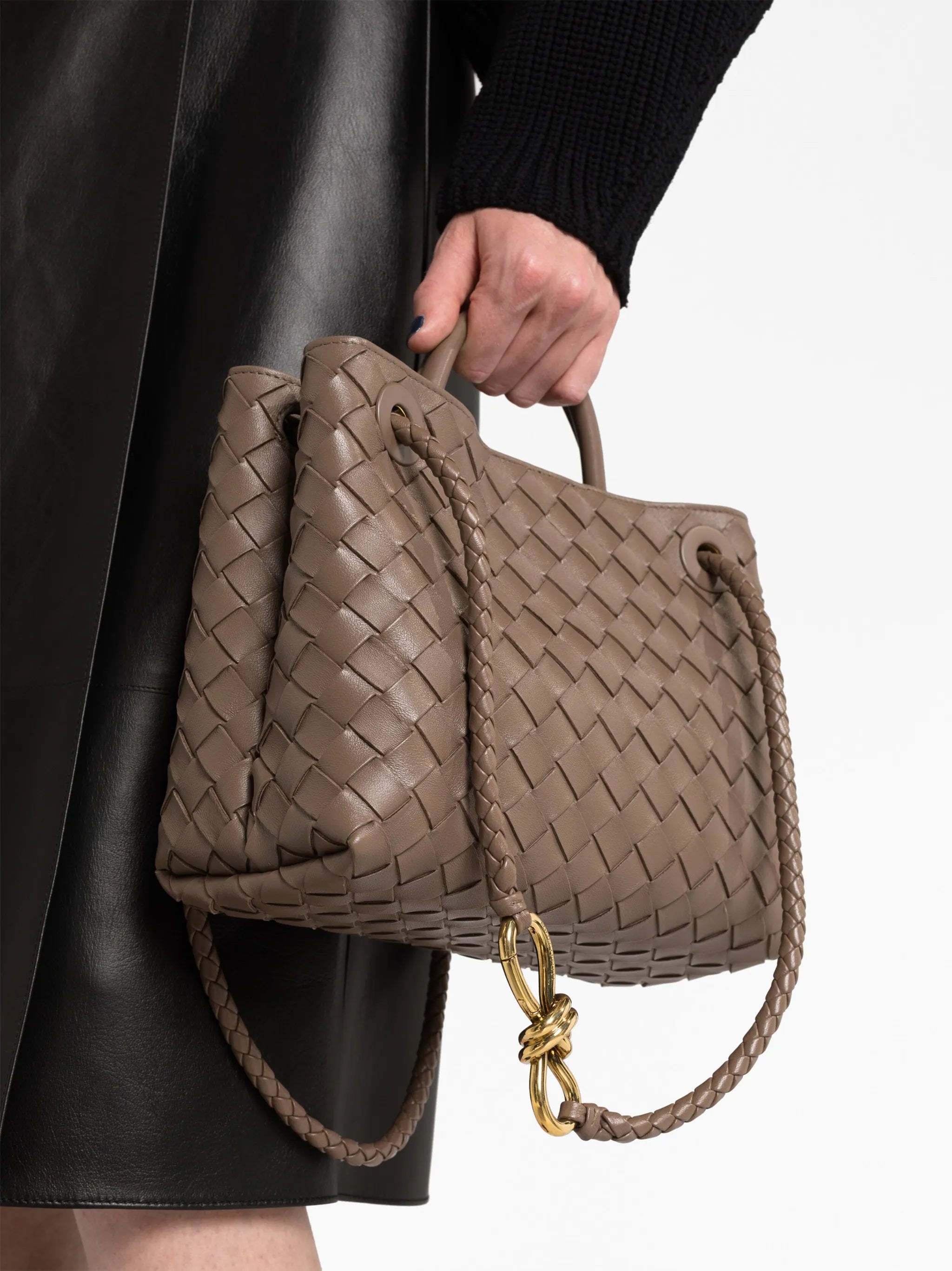 small Andiamo leather tote bag