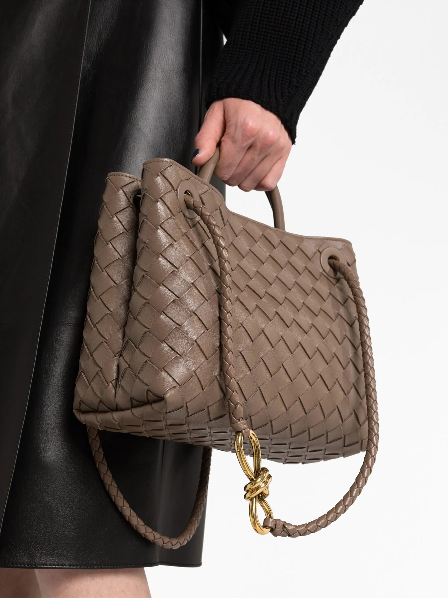 small Andiamo leather tote bag