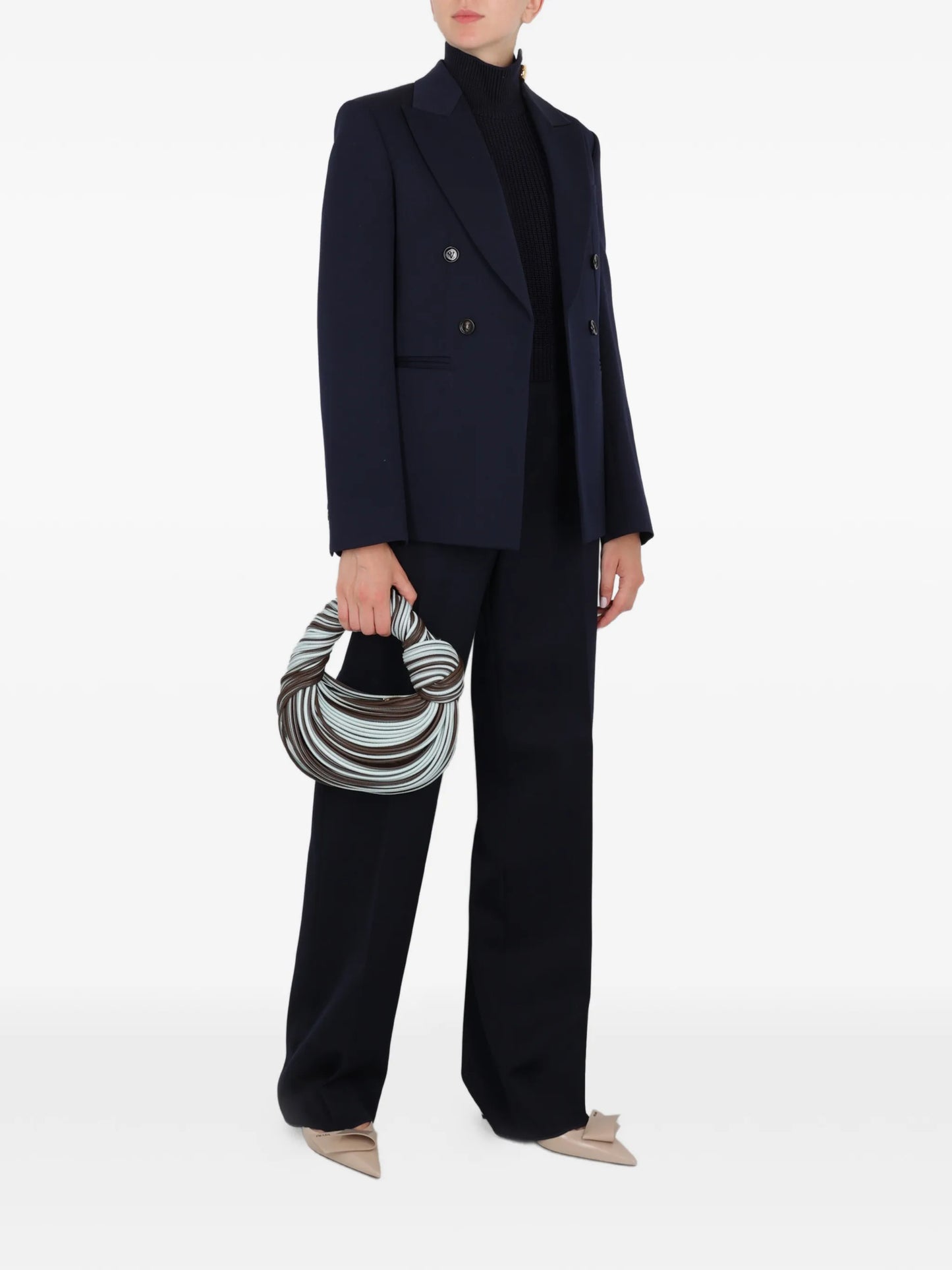 Jodie tubular leather mini tote bag