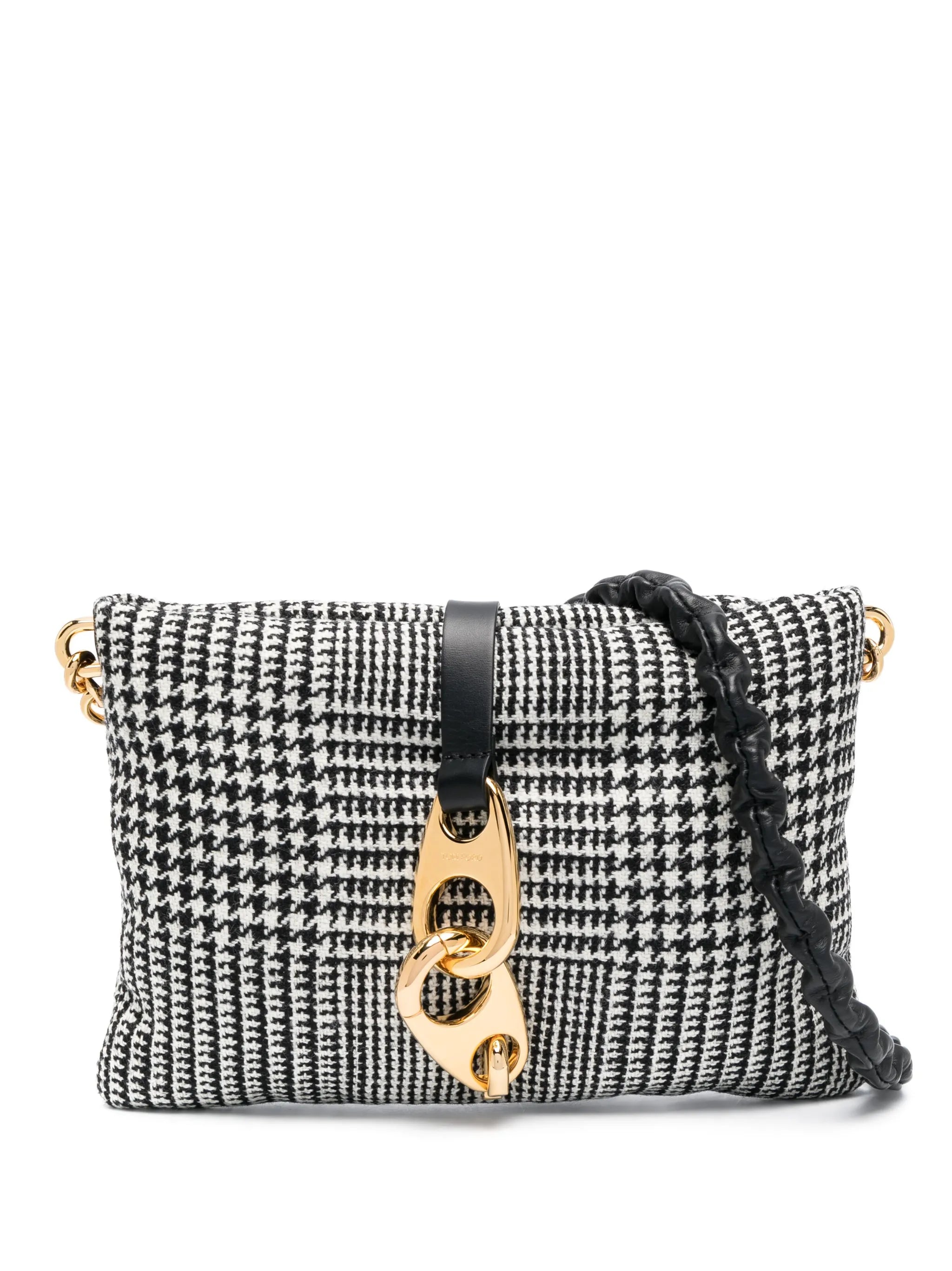 small Carine checked wool bag