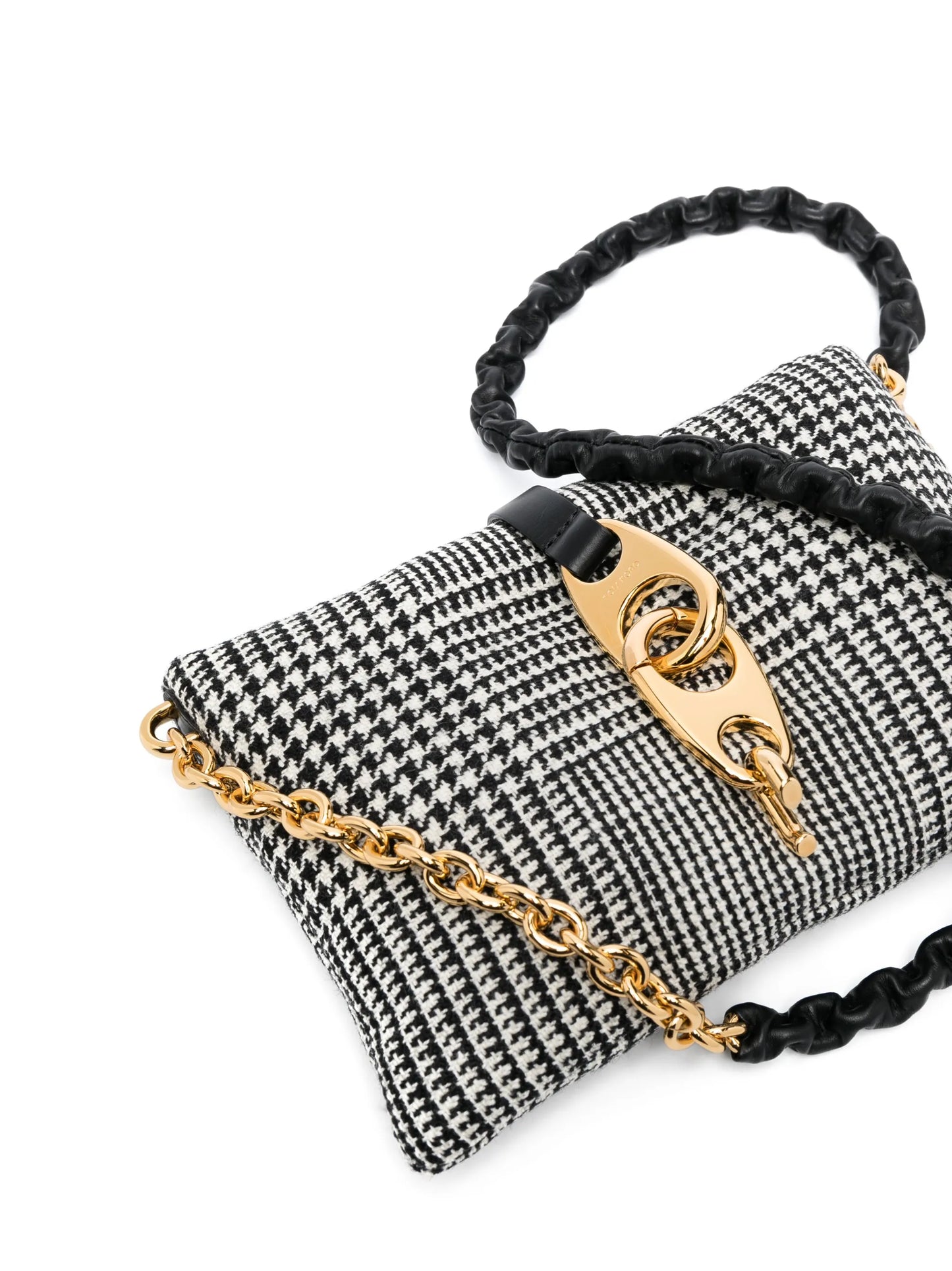 small Carine checked wool bag