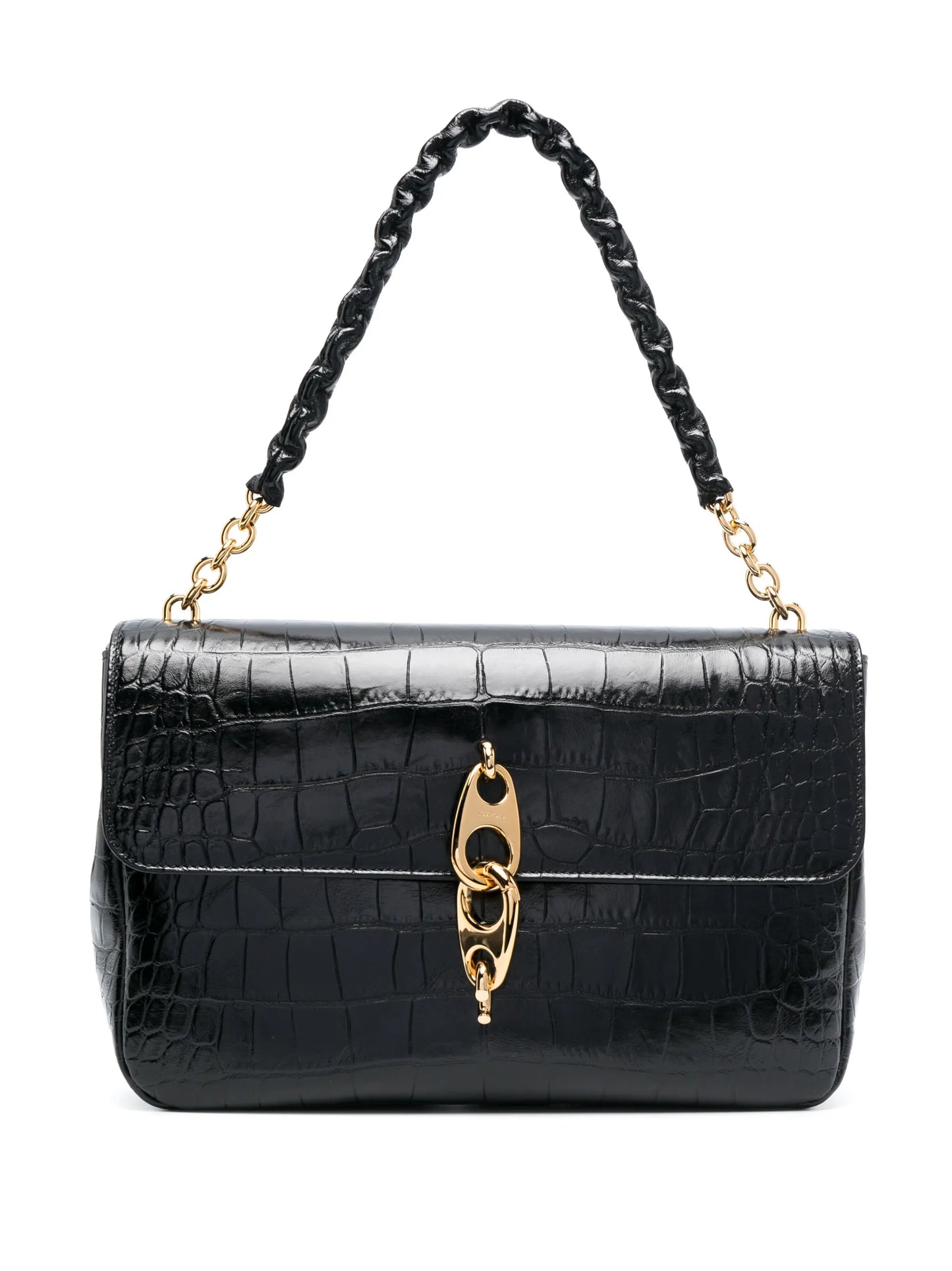 large Carine leather shoulder bag