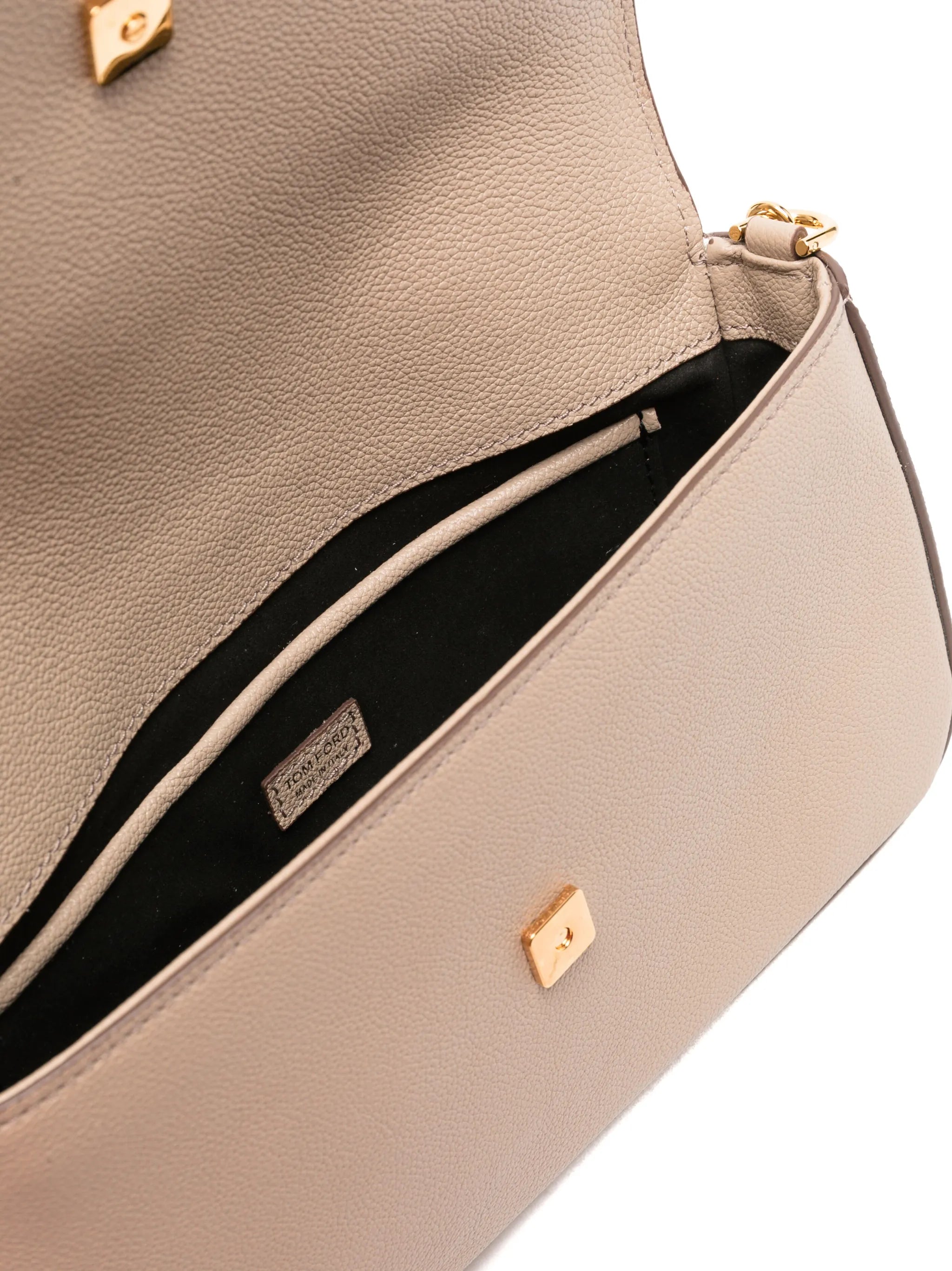 TF leather crossbody bag