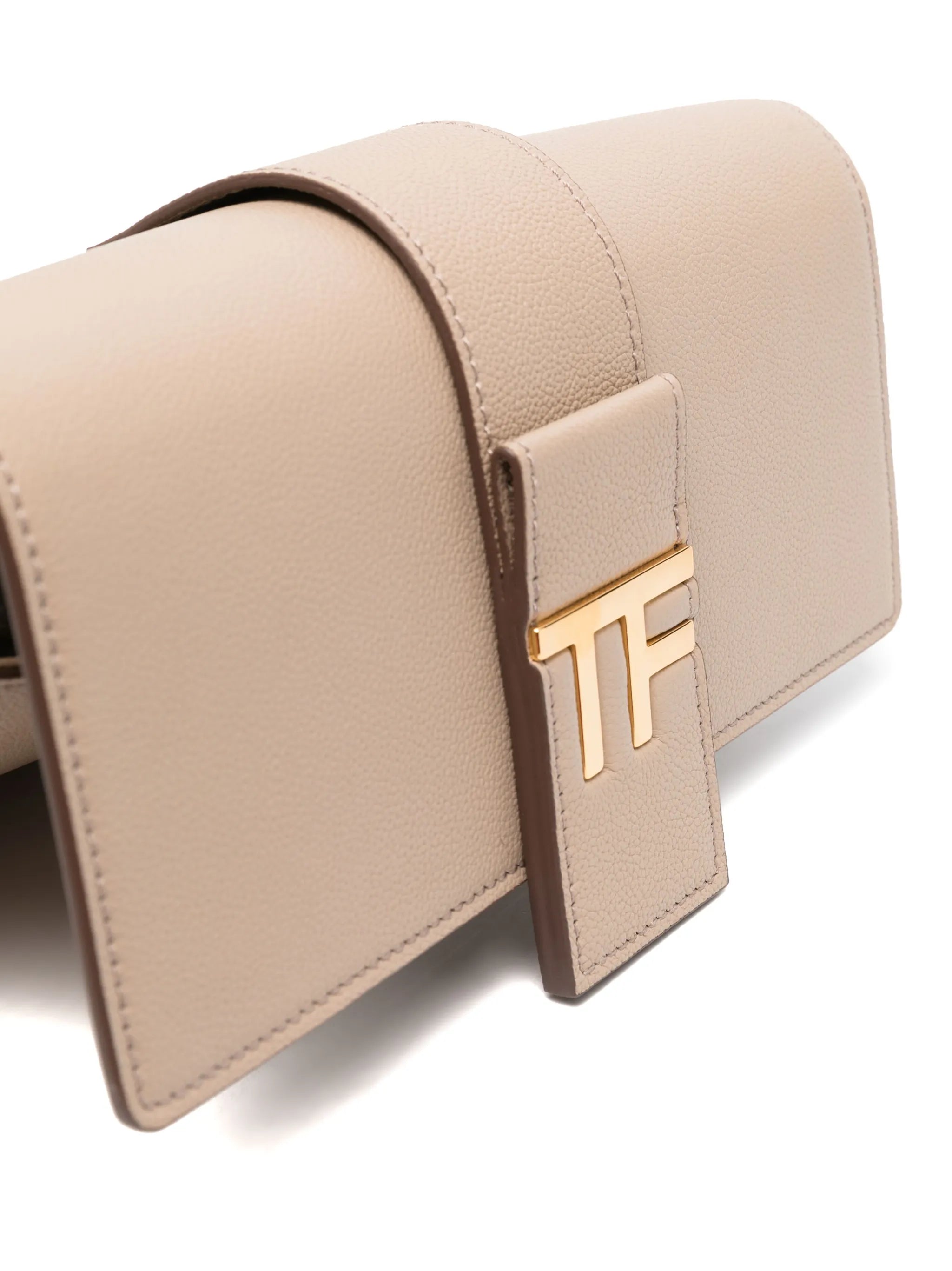 TF leather crossbody bag