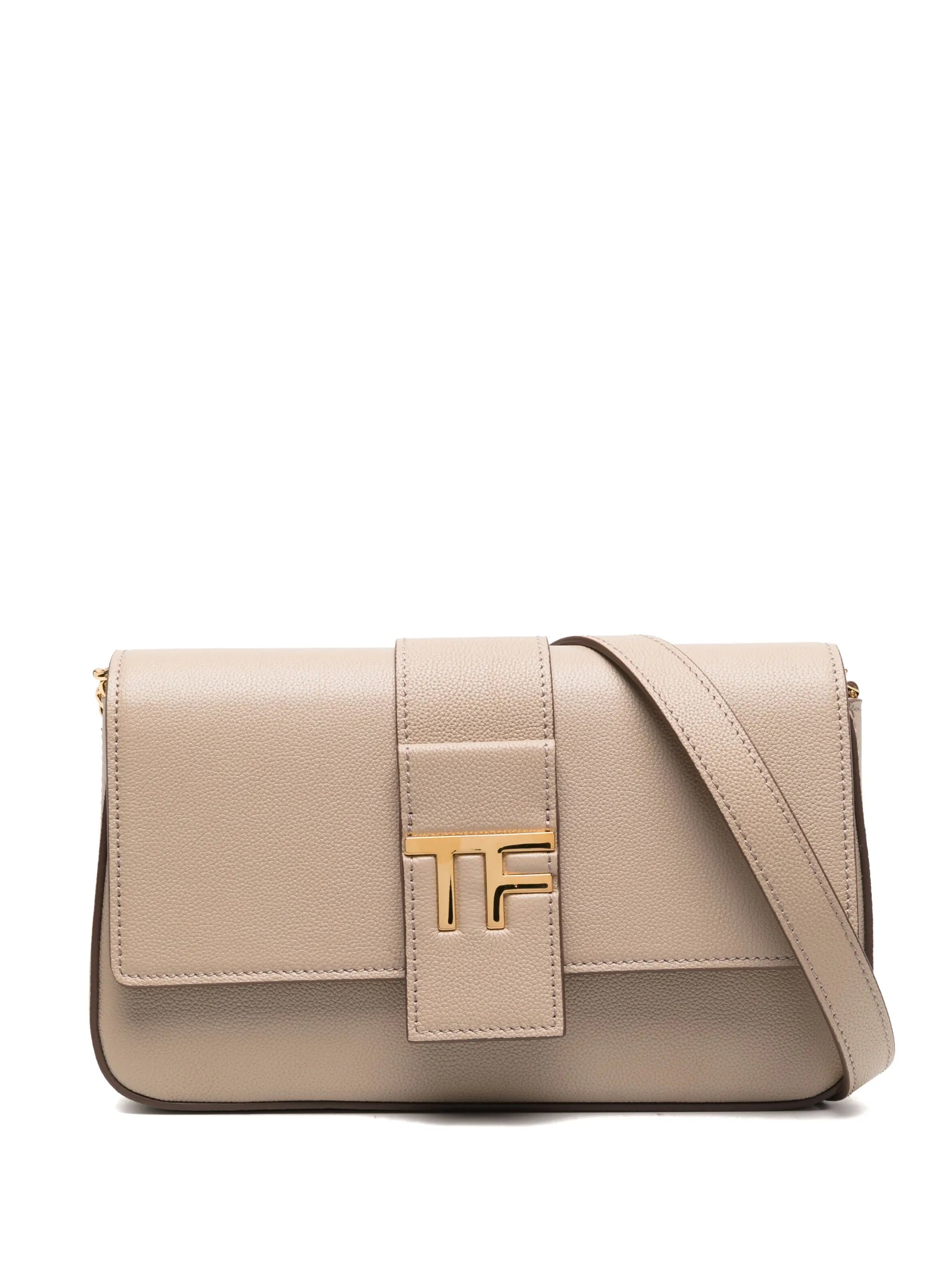 TF leather crossbody bag