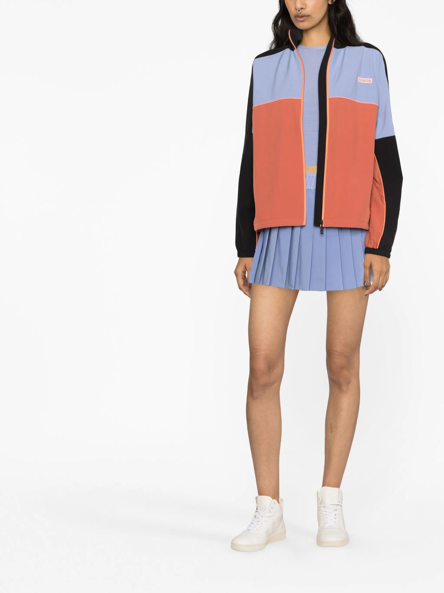 Pipeline colour-block track jacket