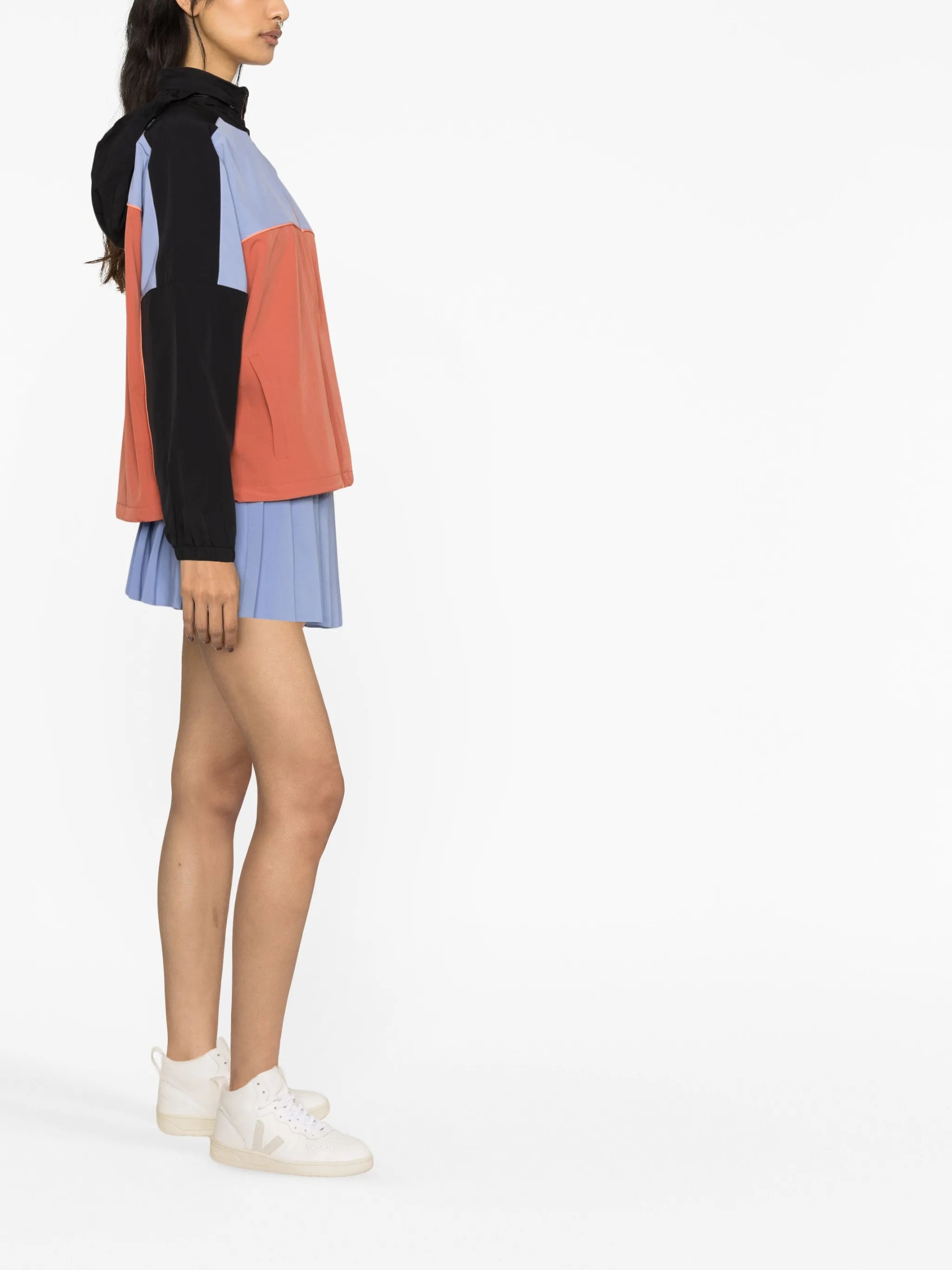 Pipeline colour-block track jacket