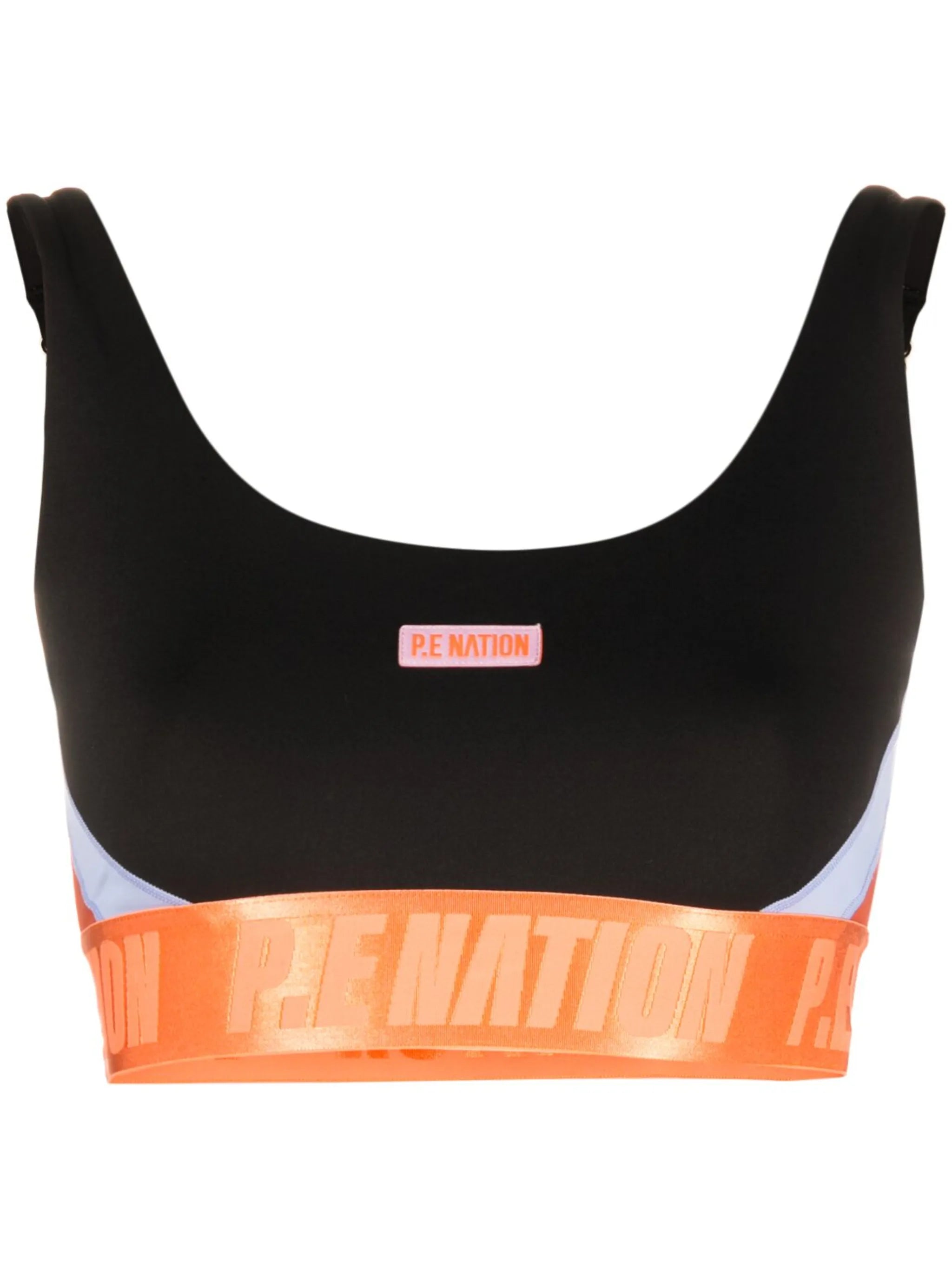 logo-print sports bra
