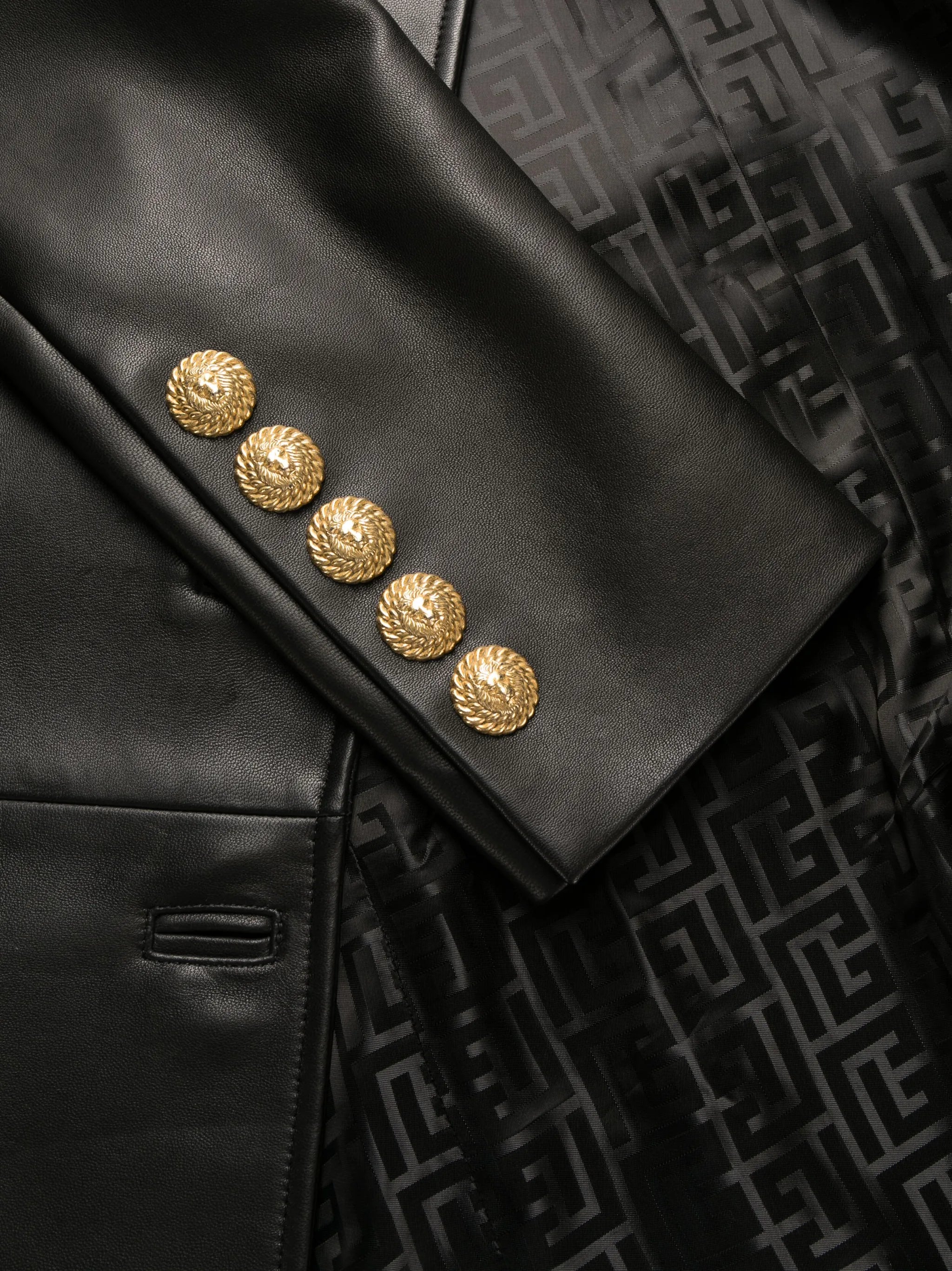 double-breasted button coat
