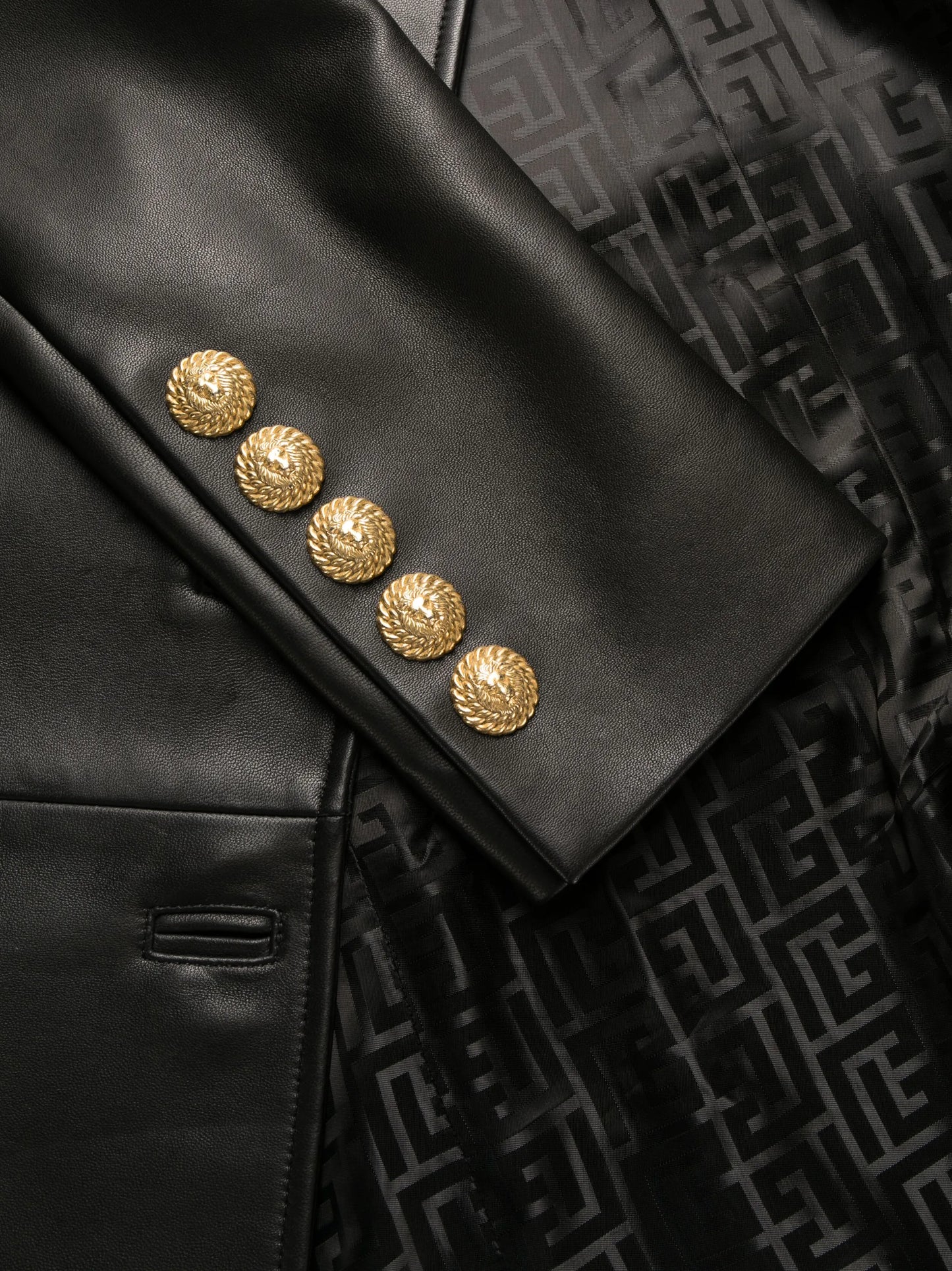 double-breasted button coat