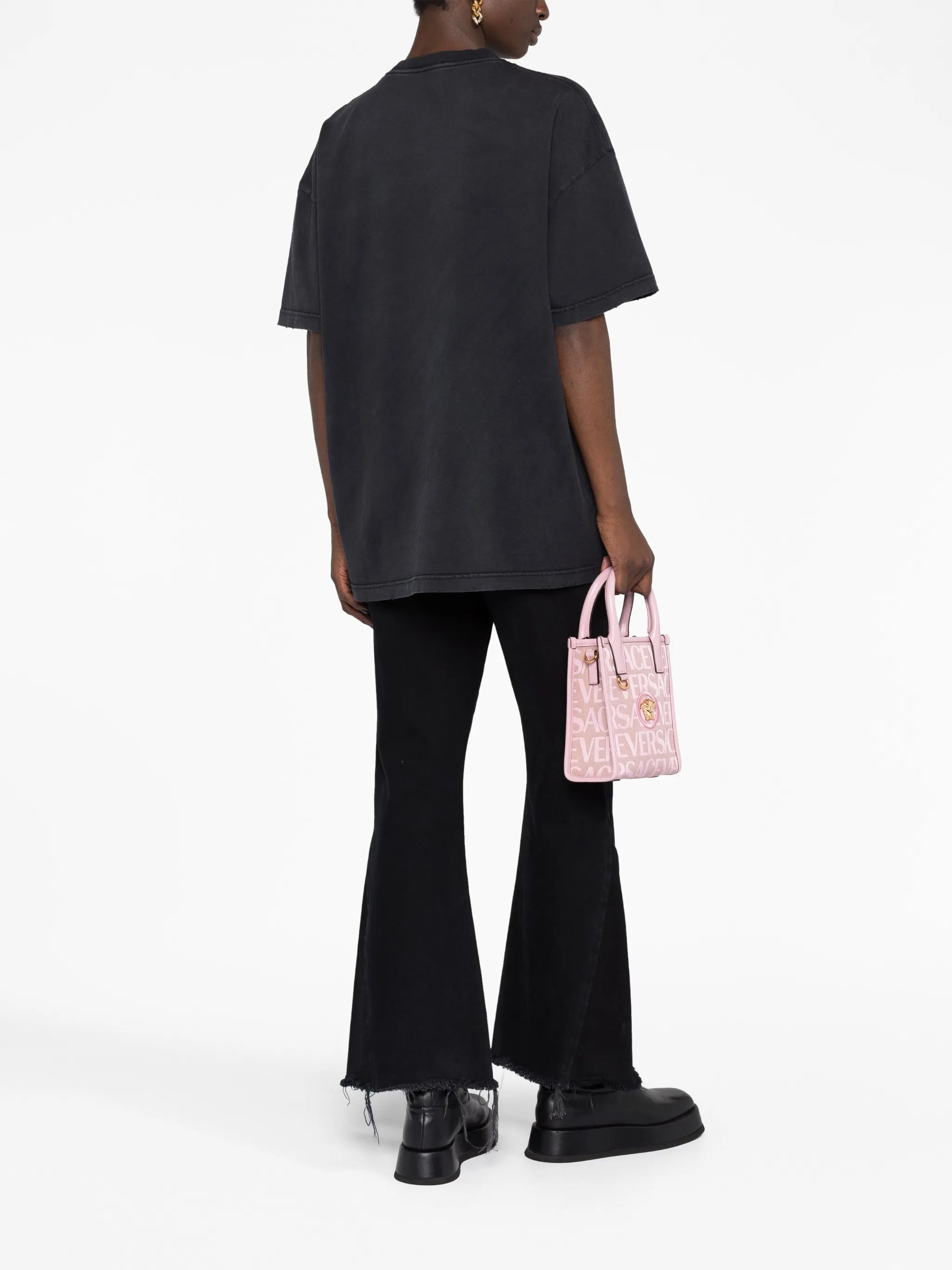 Medusa-appliqué cotton T-shirt