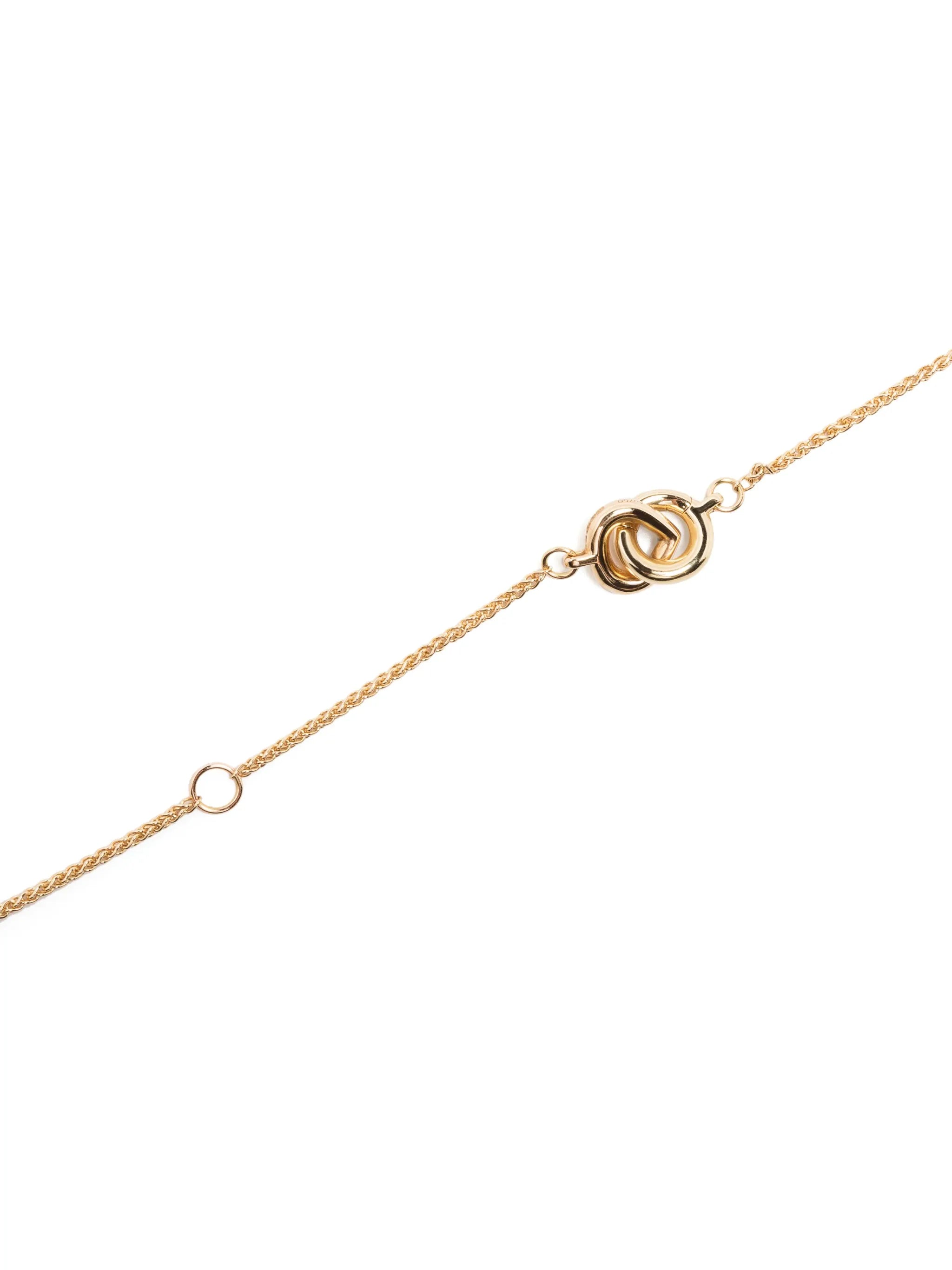 18kt yellow gold Oera diamond pendant necklace