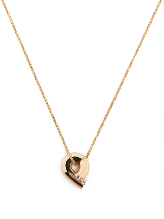 18kt yellow gold Oera diamond pendant necklace
