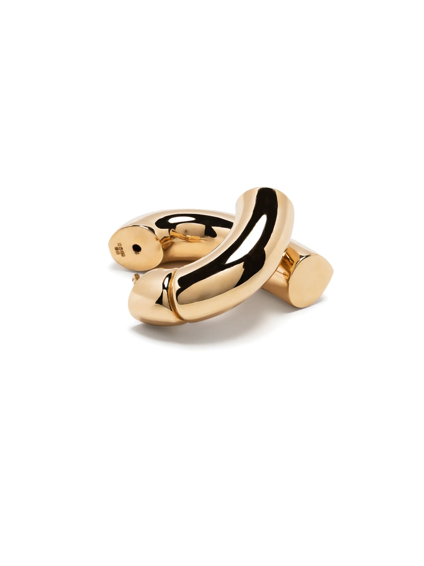 18kt yellow gold Oera large hoop earrings