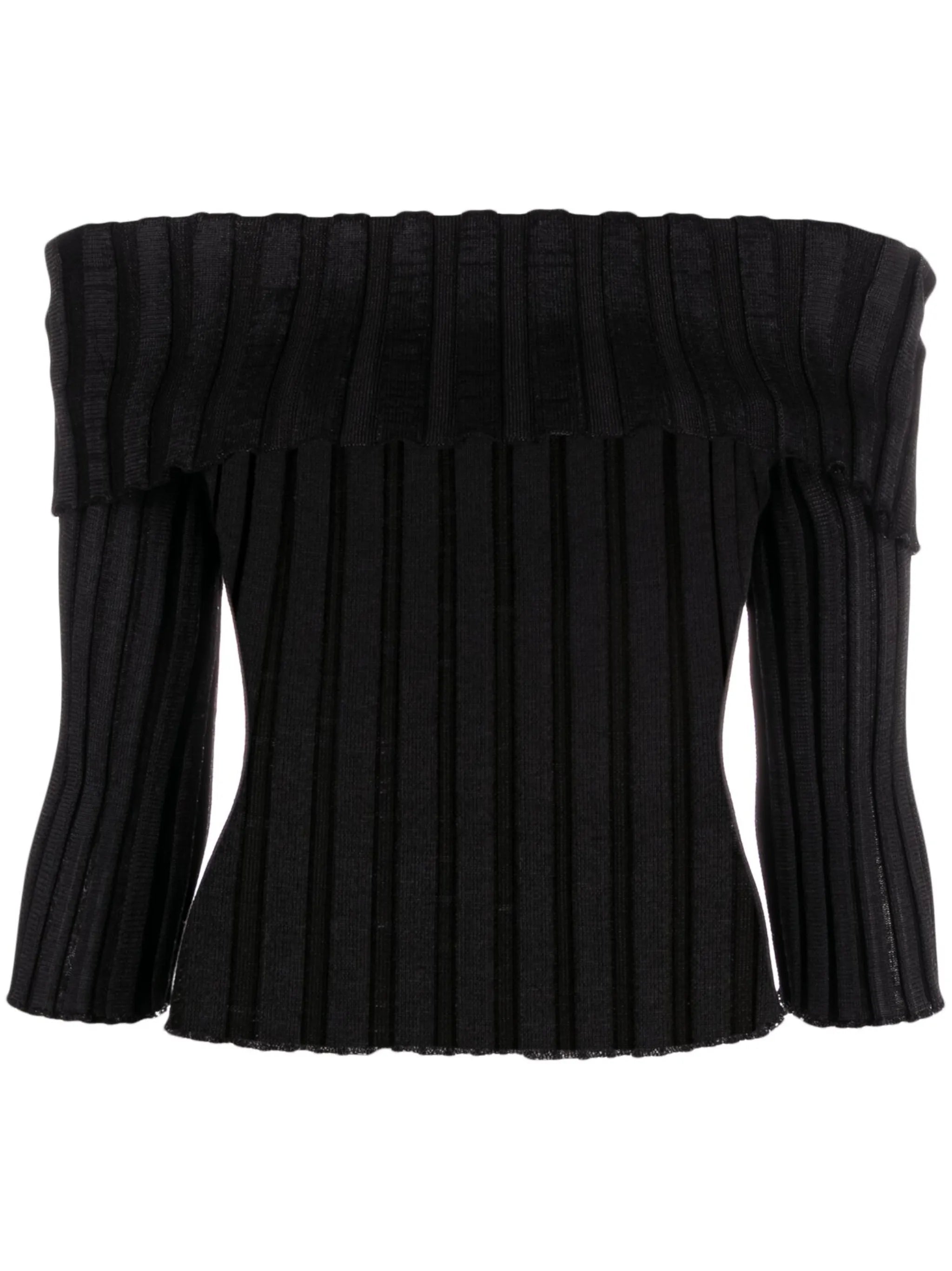 Katrine off-shoulder long-sleeve top