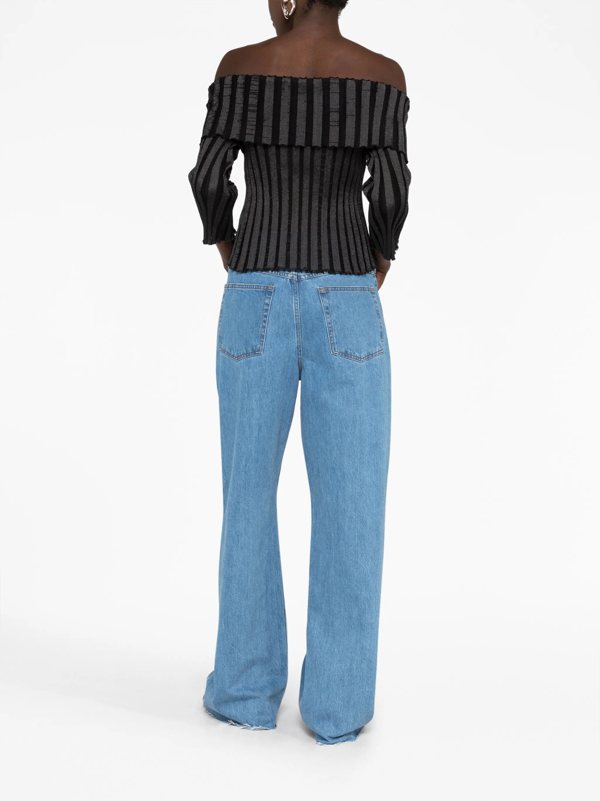 Katrine off-shoulder long-sleeve top