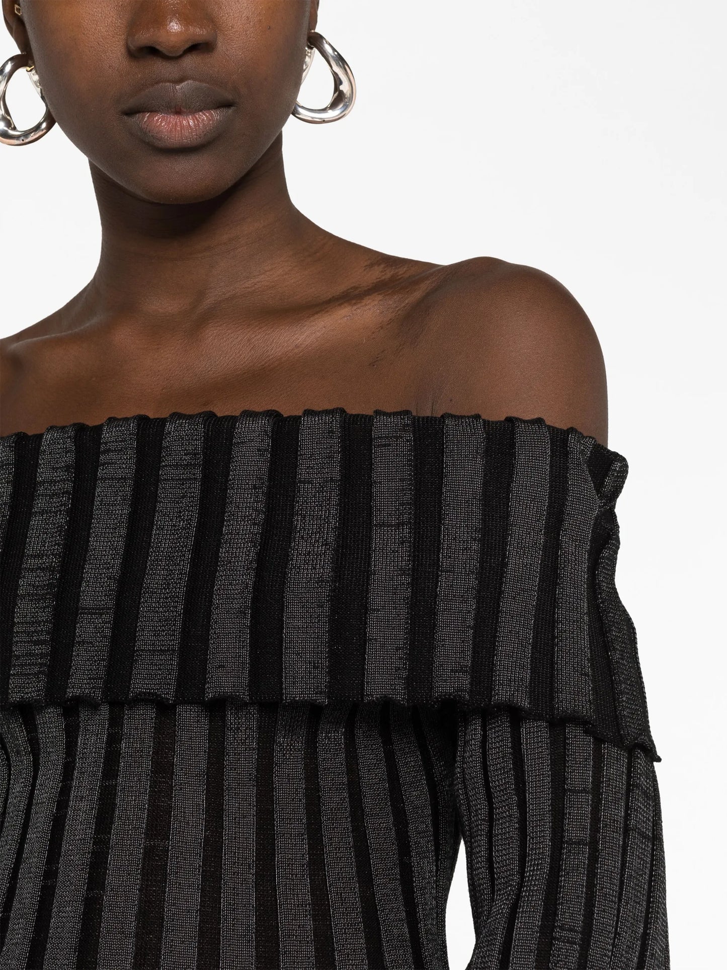 Katrine off-shoulder long-sleeve top
