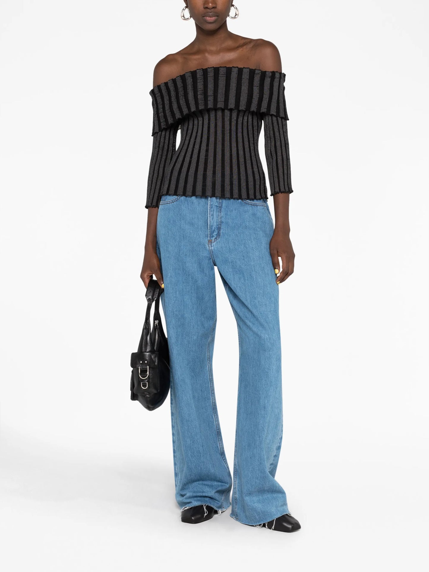 Katrine off-shoulder long-sleeve top