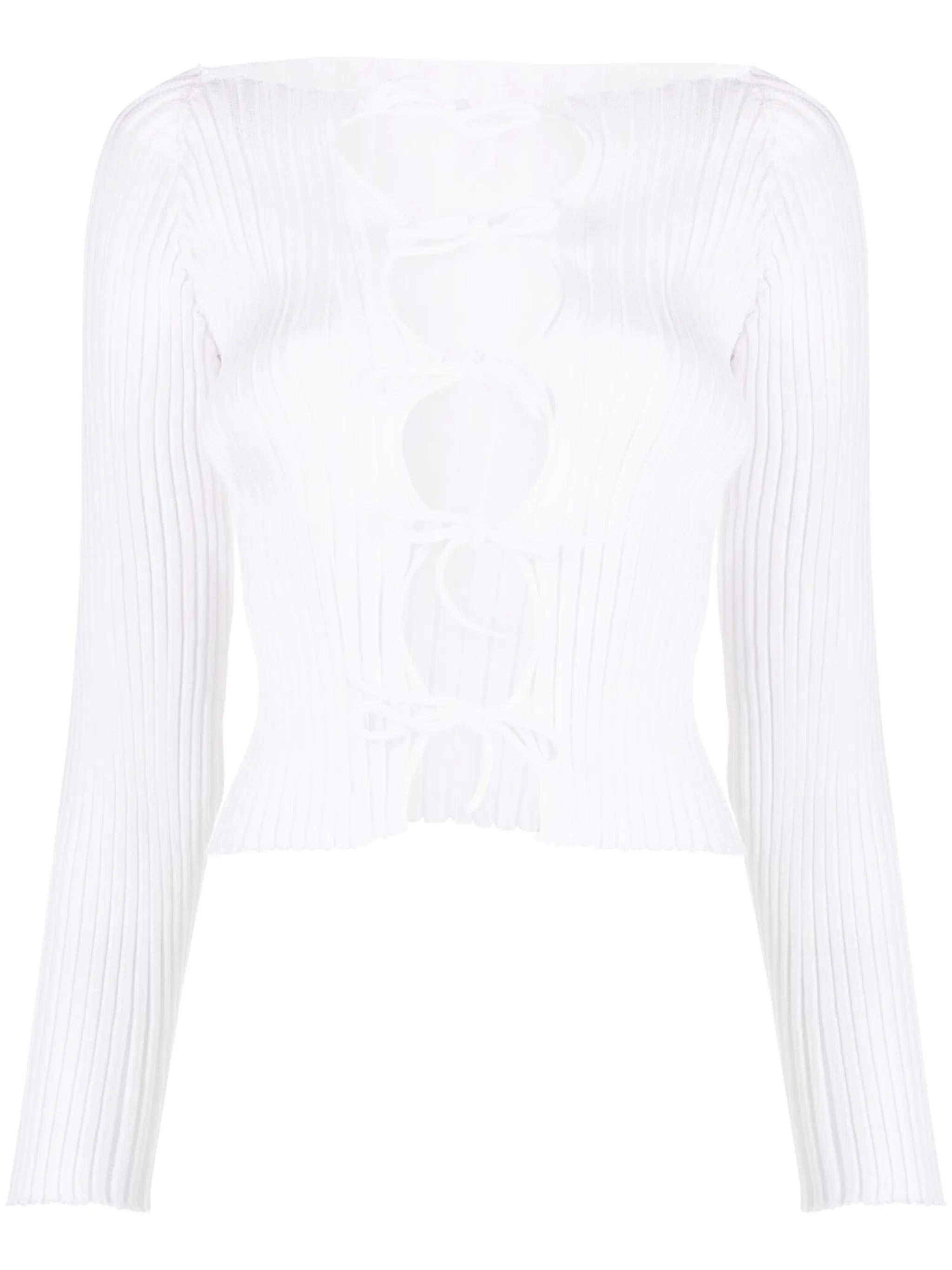 Emma ribbed-knit cardigan