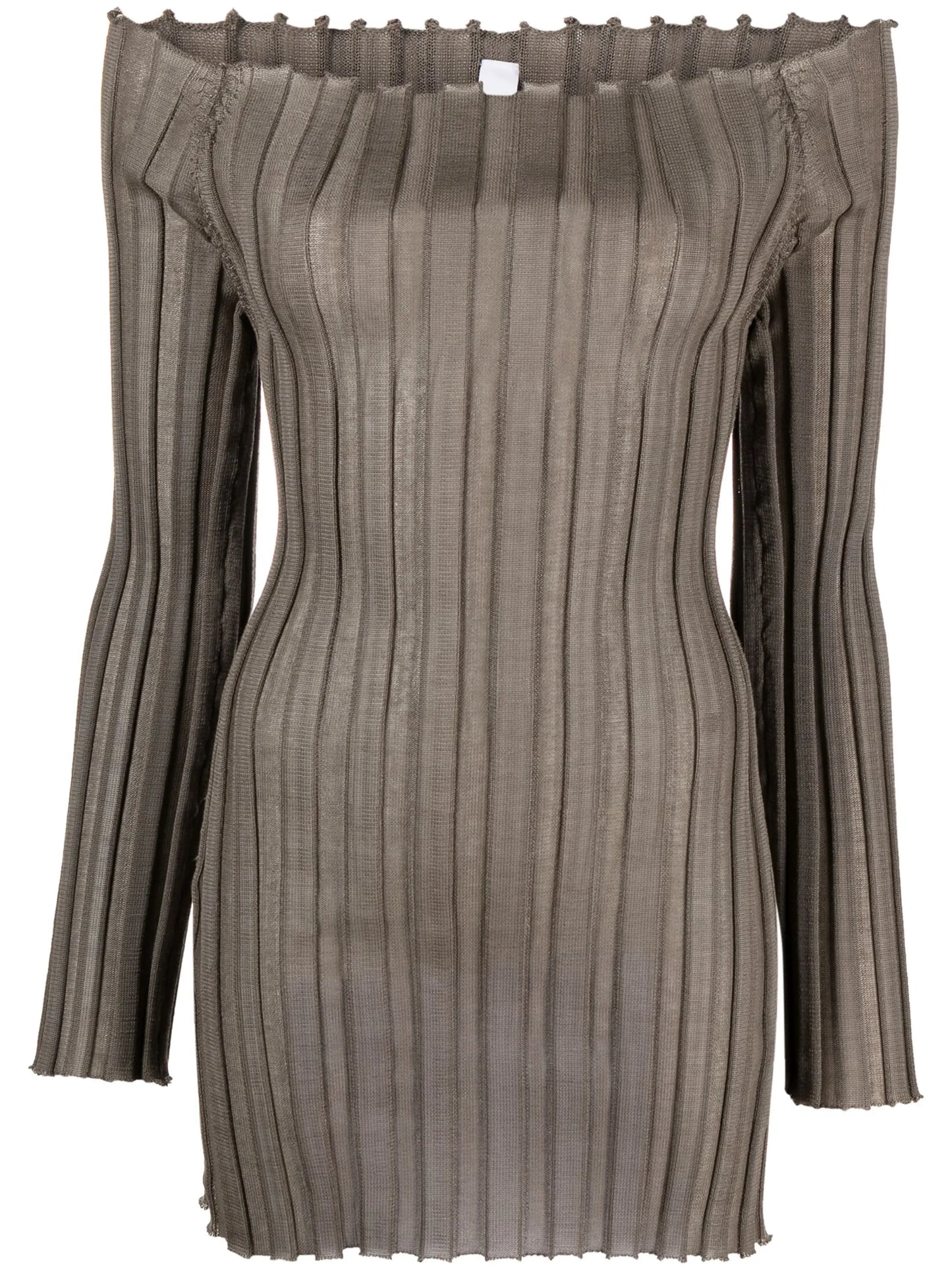 Katrine off-shoulder long-sleeve dress